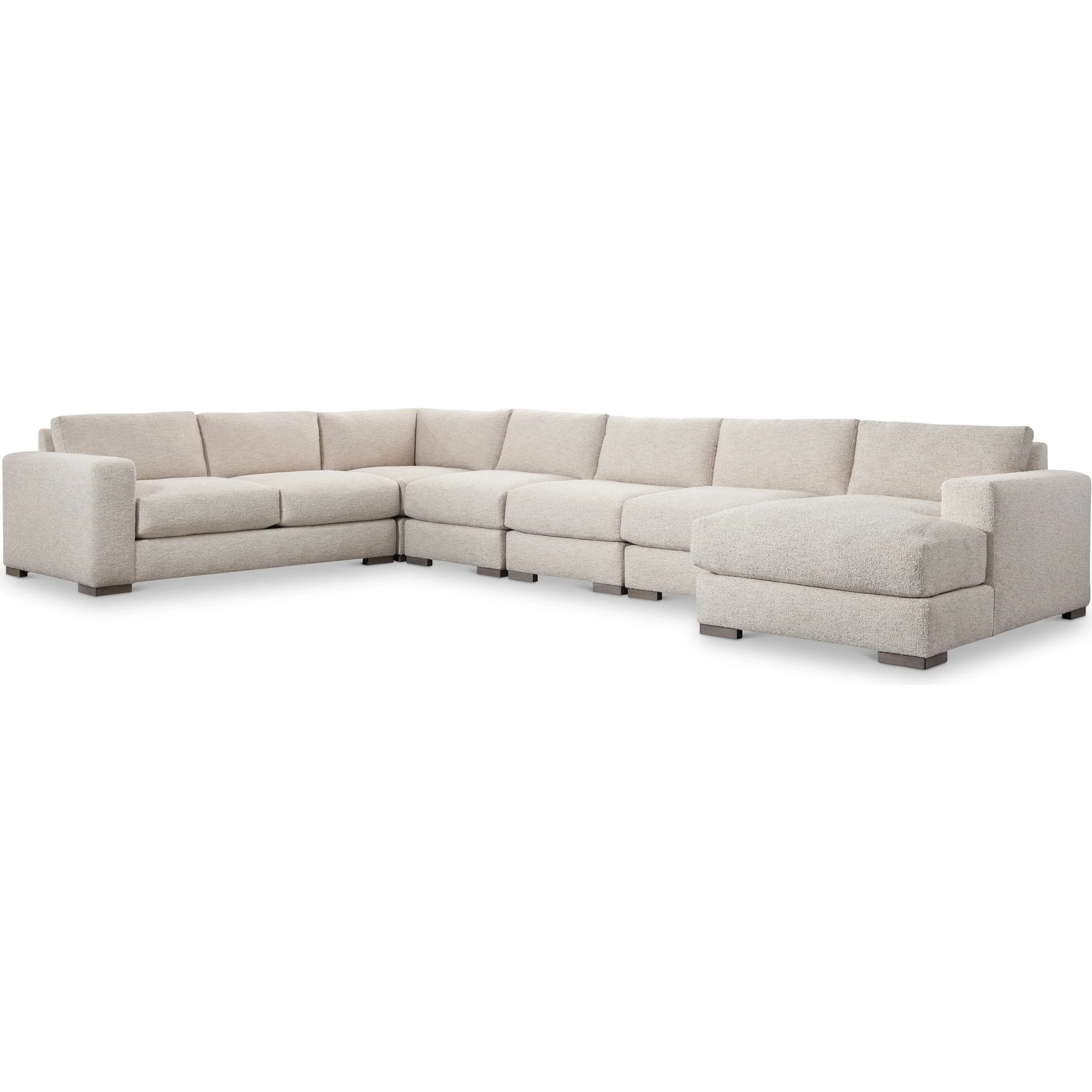 Drew 6-PIECE Right Facing Fabric Sectional - Image 4