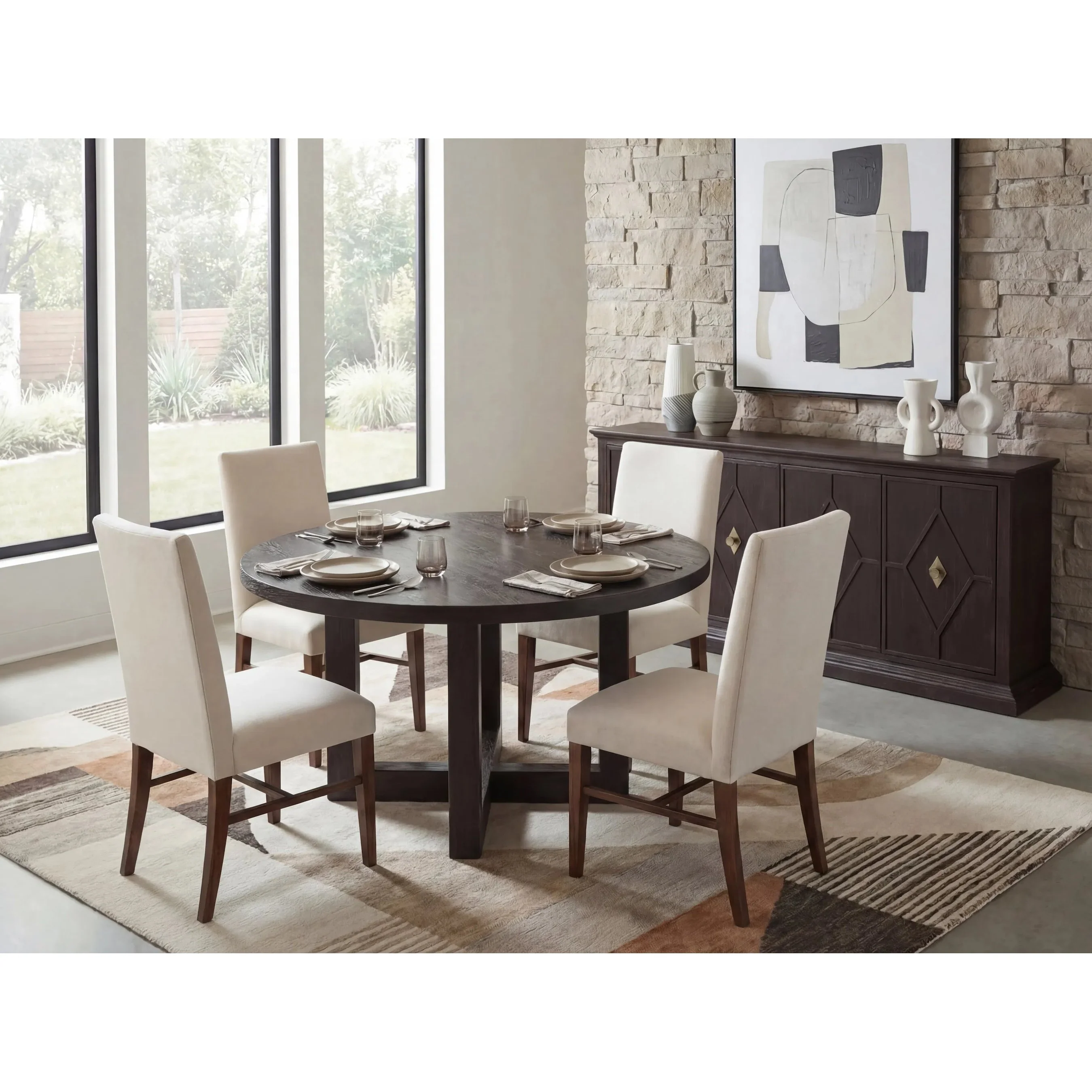 Driftwood 60" Round Dining Table - Image 9