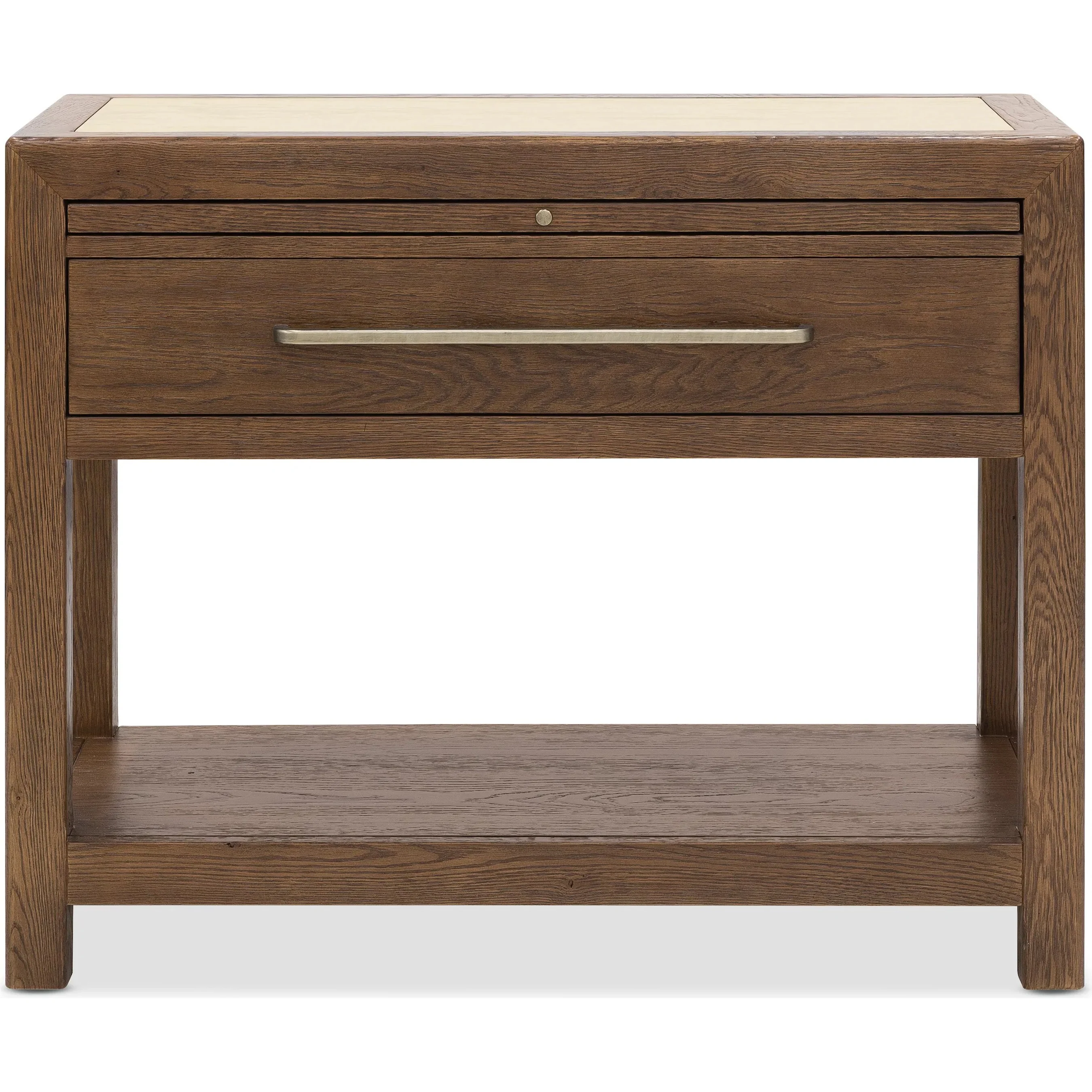 Driftwood One-Drawer Nightstand with Stone - Image 6