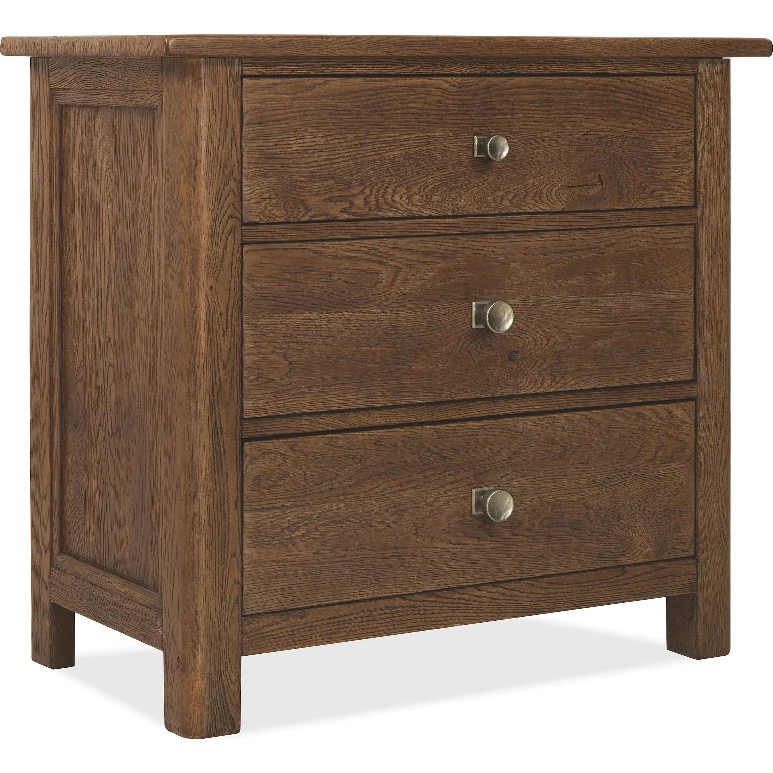 Driftwood Three-Drawer Nightstand - Image 3