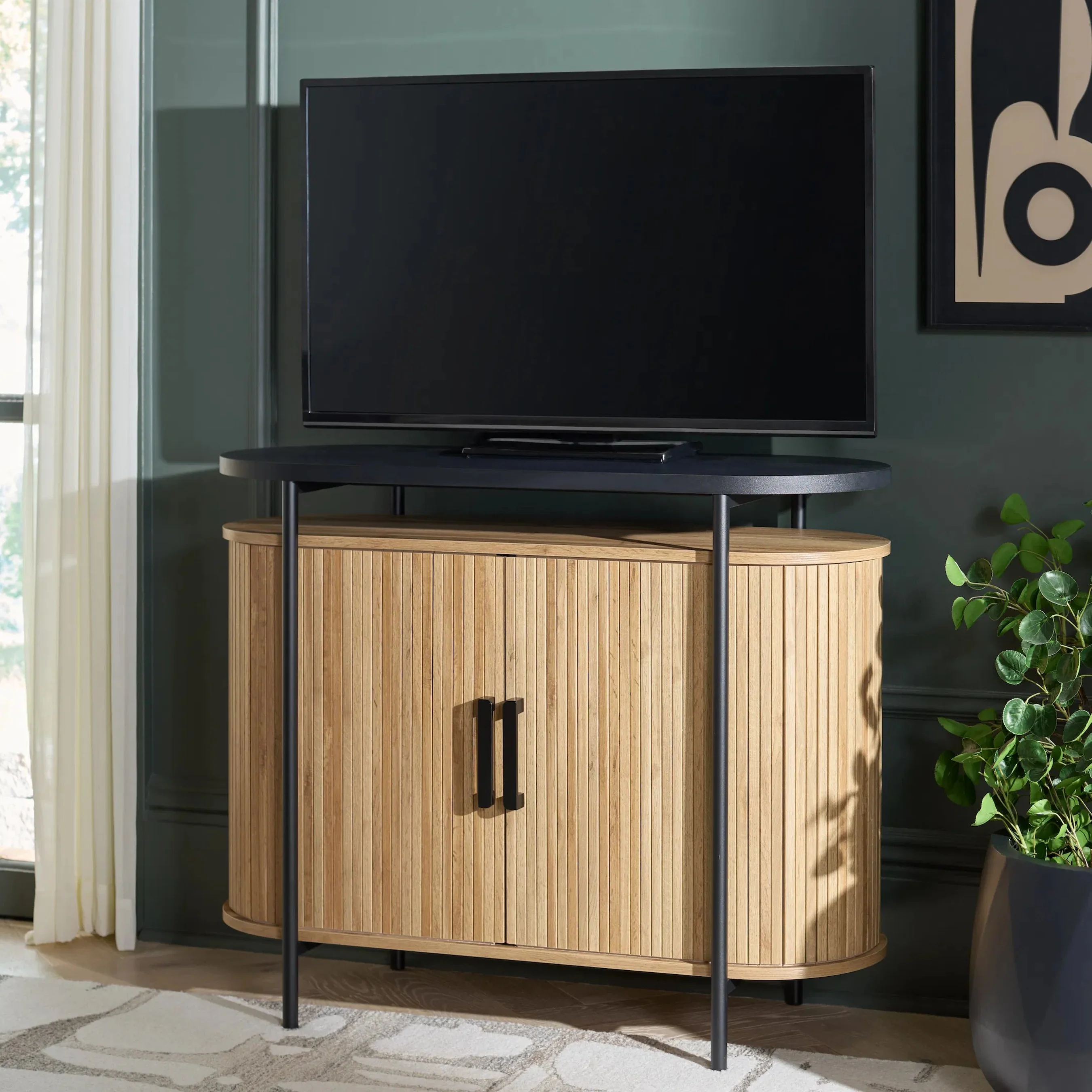 Dutchess Tambour Doors Compact Sideboard/Media Stand - Image 10