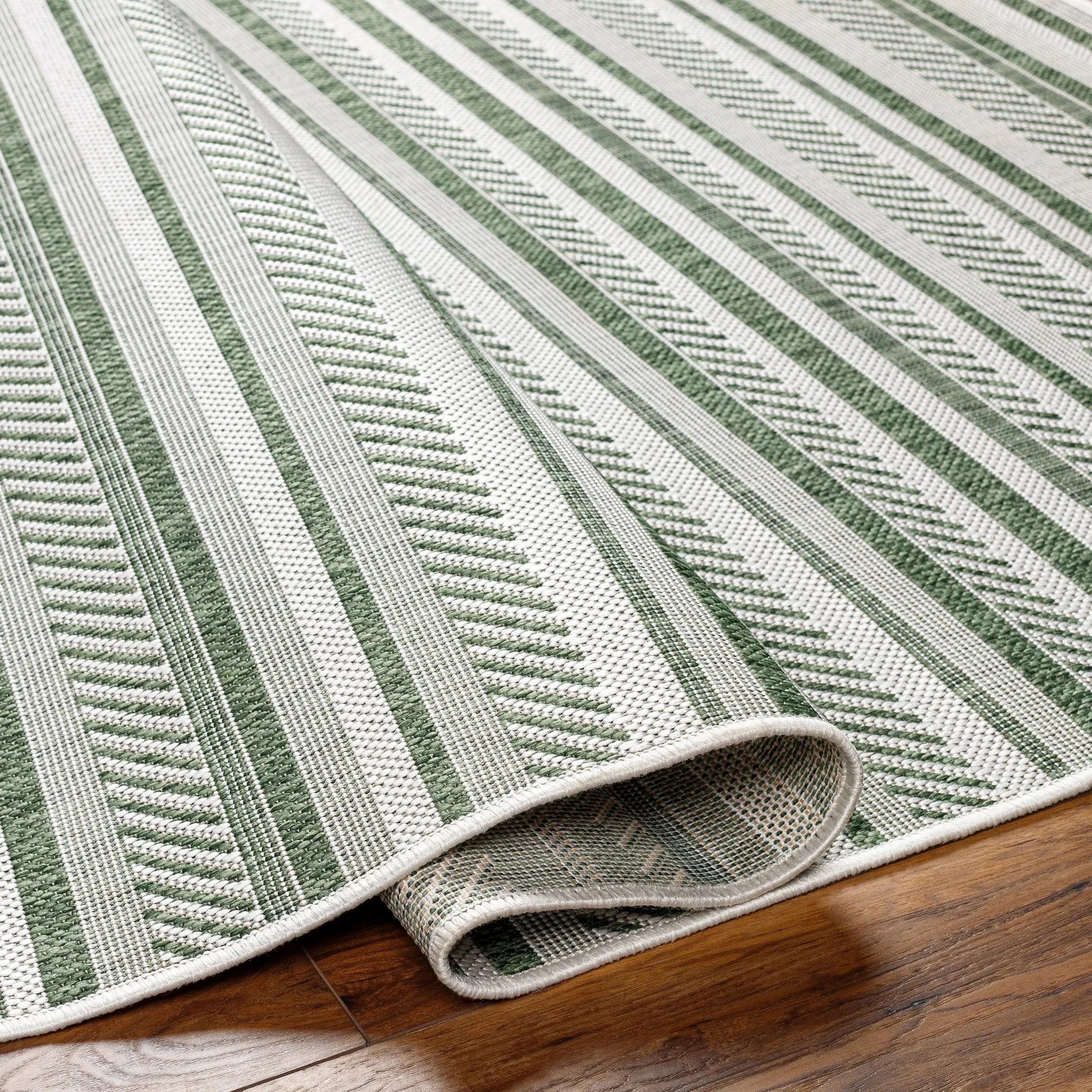 Eagean Indoor/Outdoor Striped Rug - Image 4