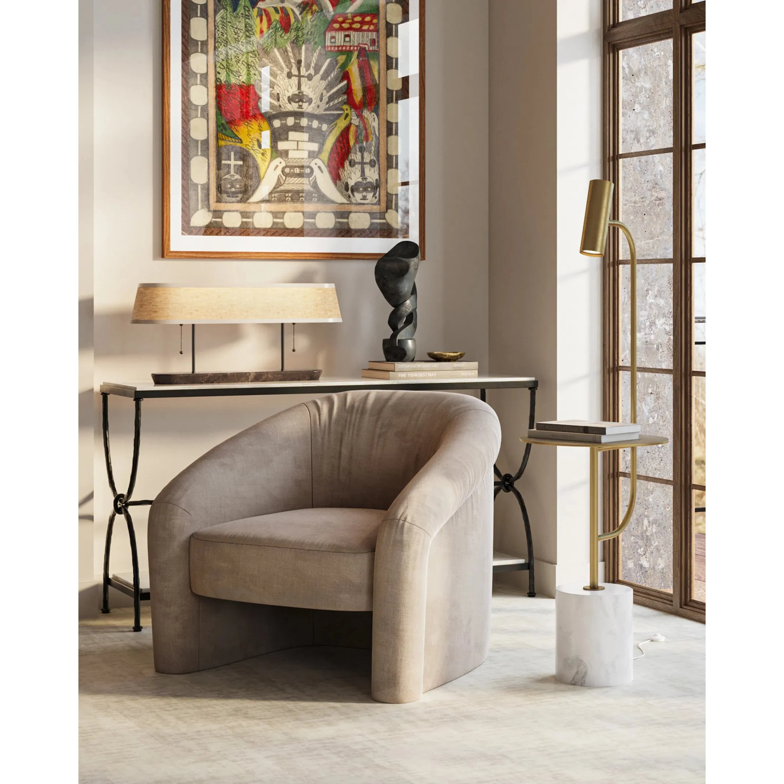 Eastlin Floor Lamp with Table - Image 5