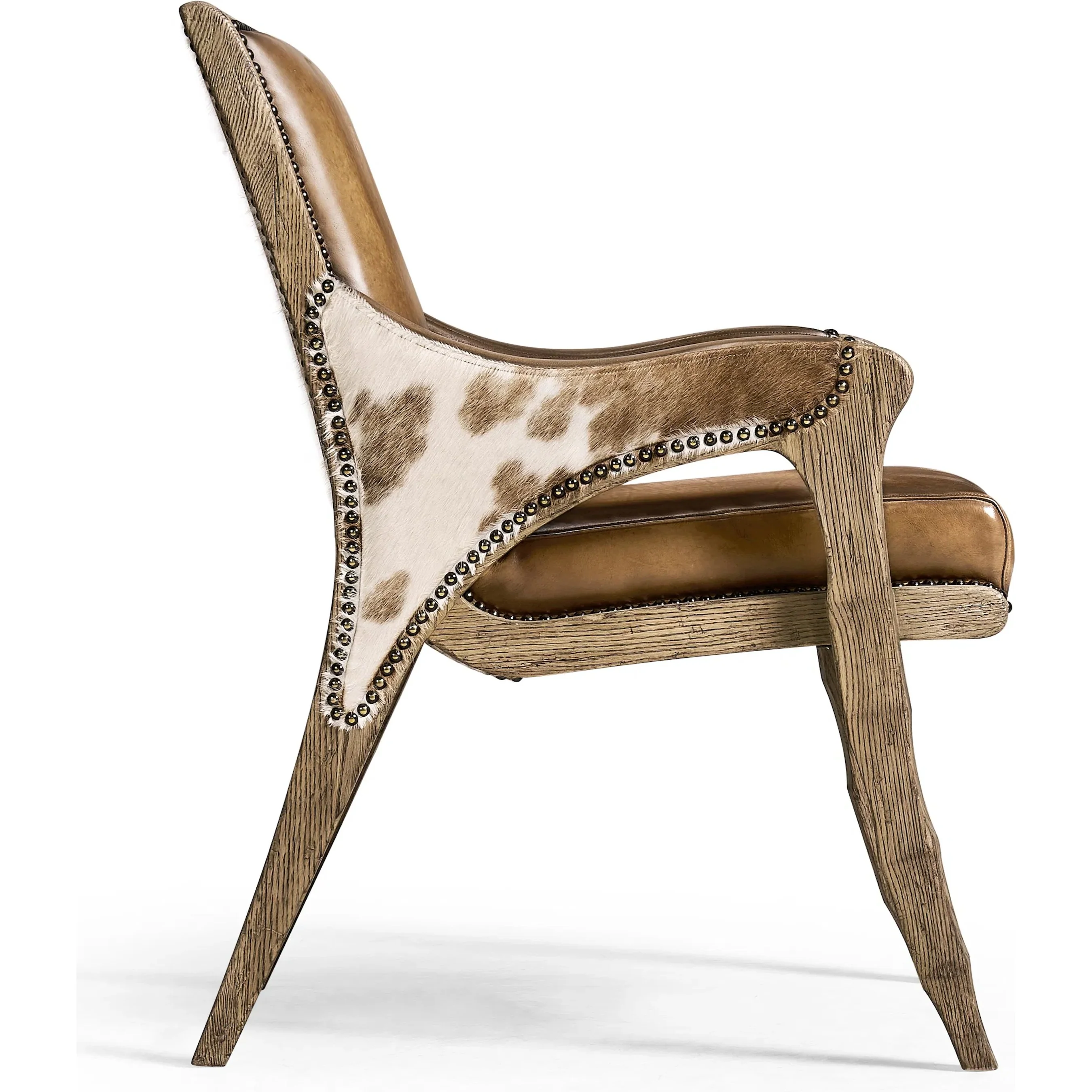 Echo Canyon Leather & Hide Arm Chair (Set of 2) - Image 4