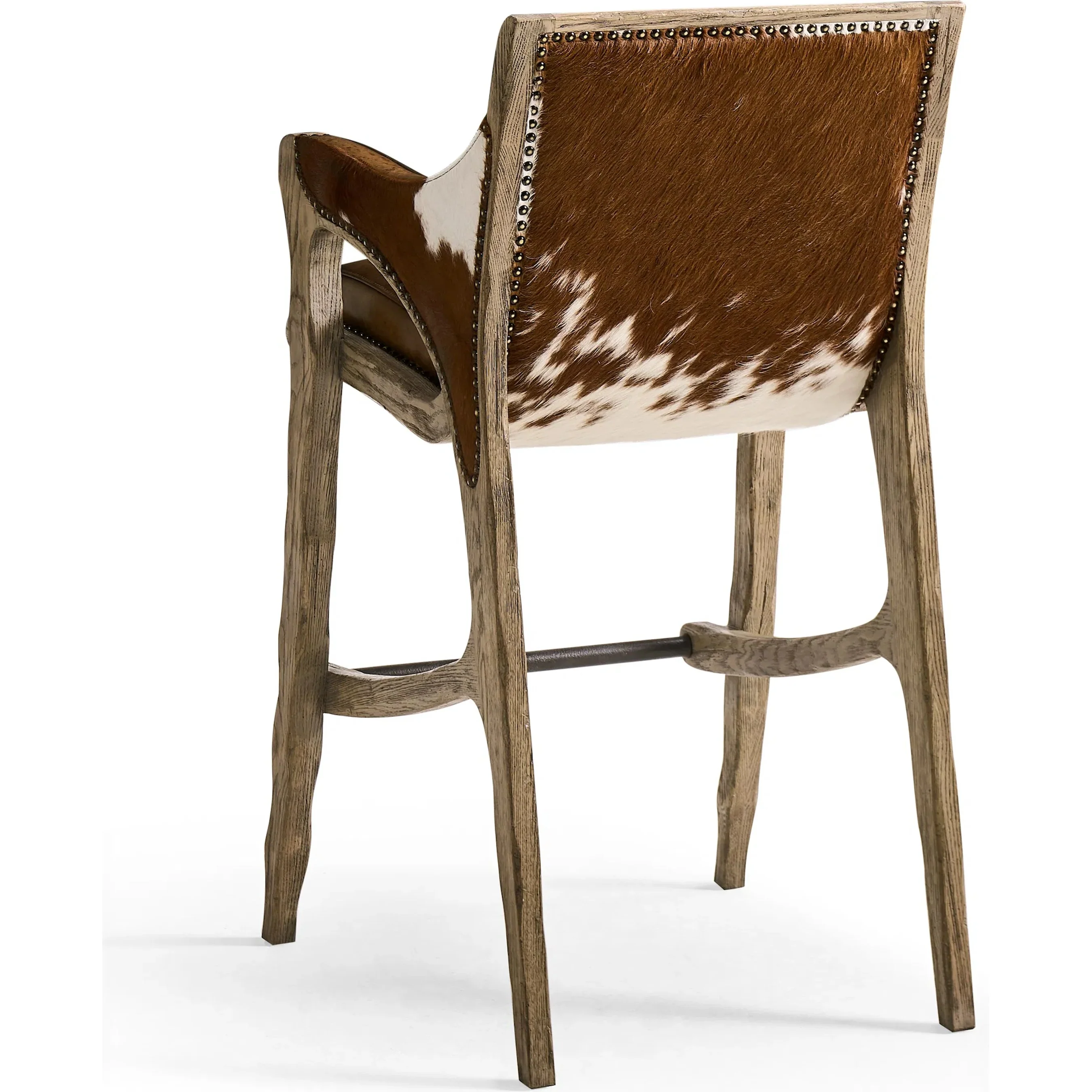 Echo Canyon Leather & Hide Bar Stool - Image 3