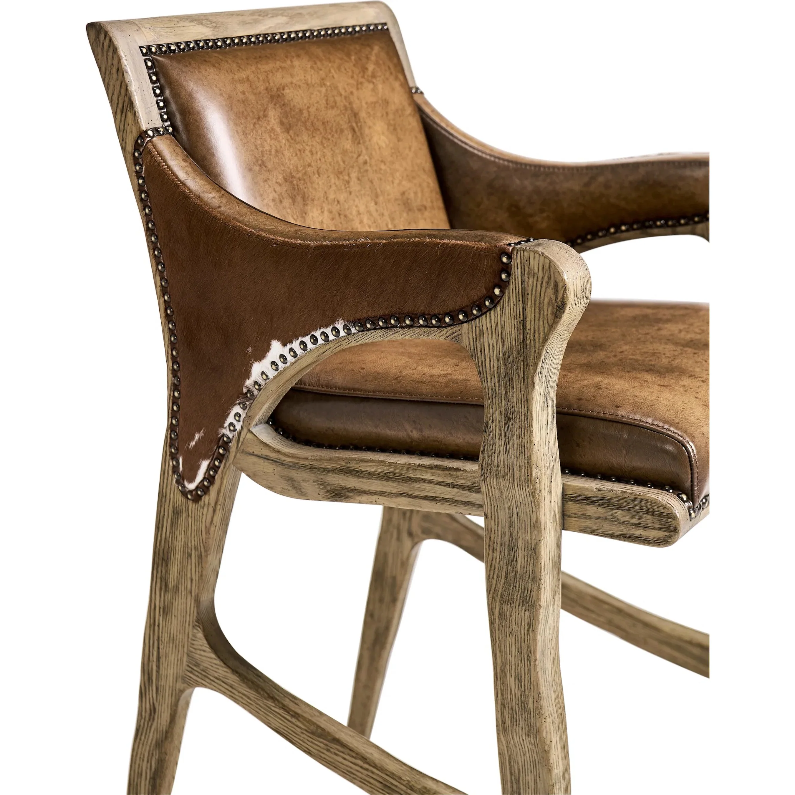 Echo Canyon Leather & Hide Bar Stool - Image 5