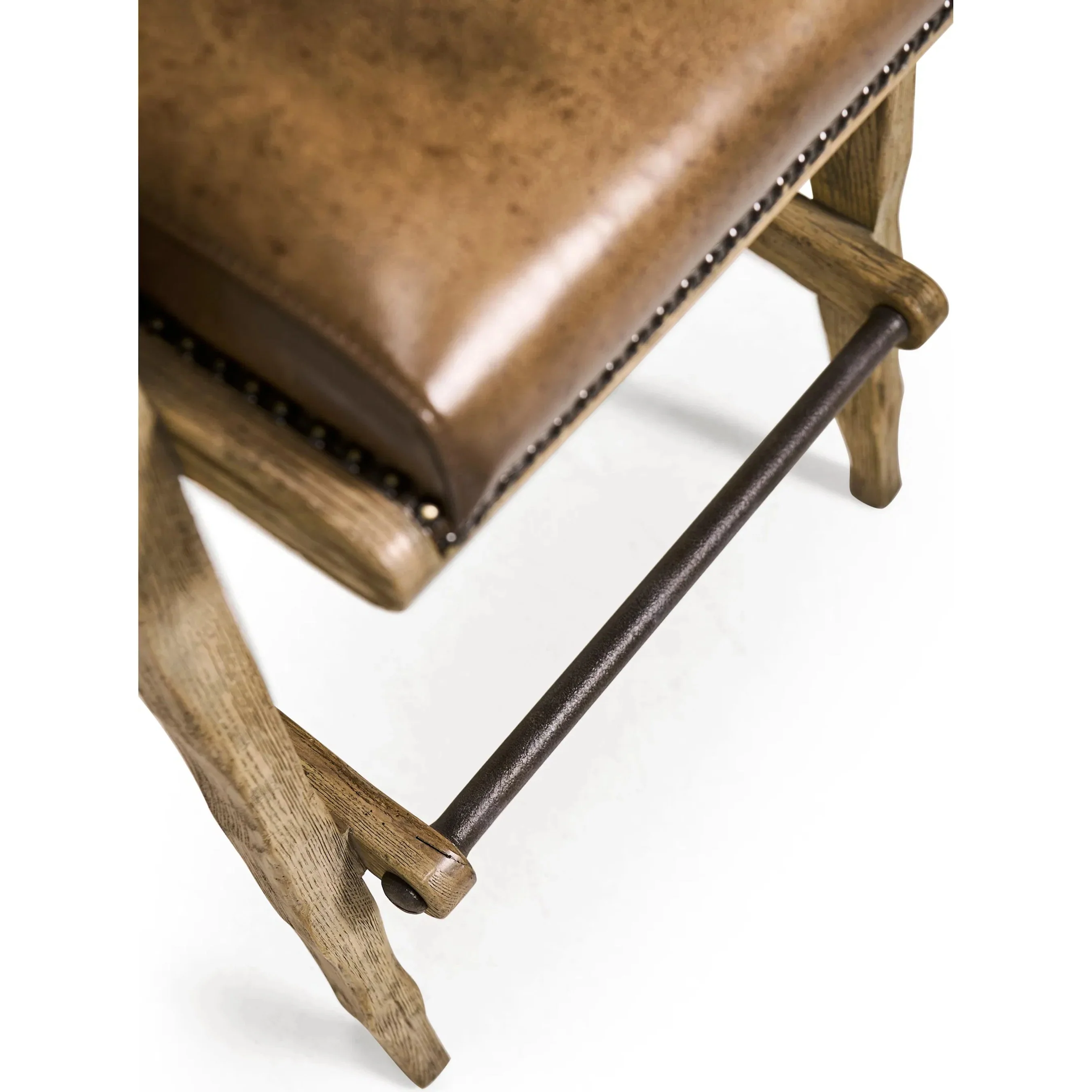 Echo Canyon Leather & Hide Bar Stool - Image 8