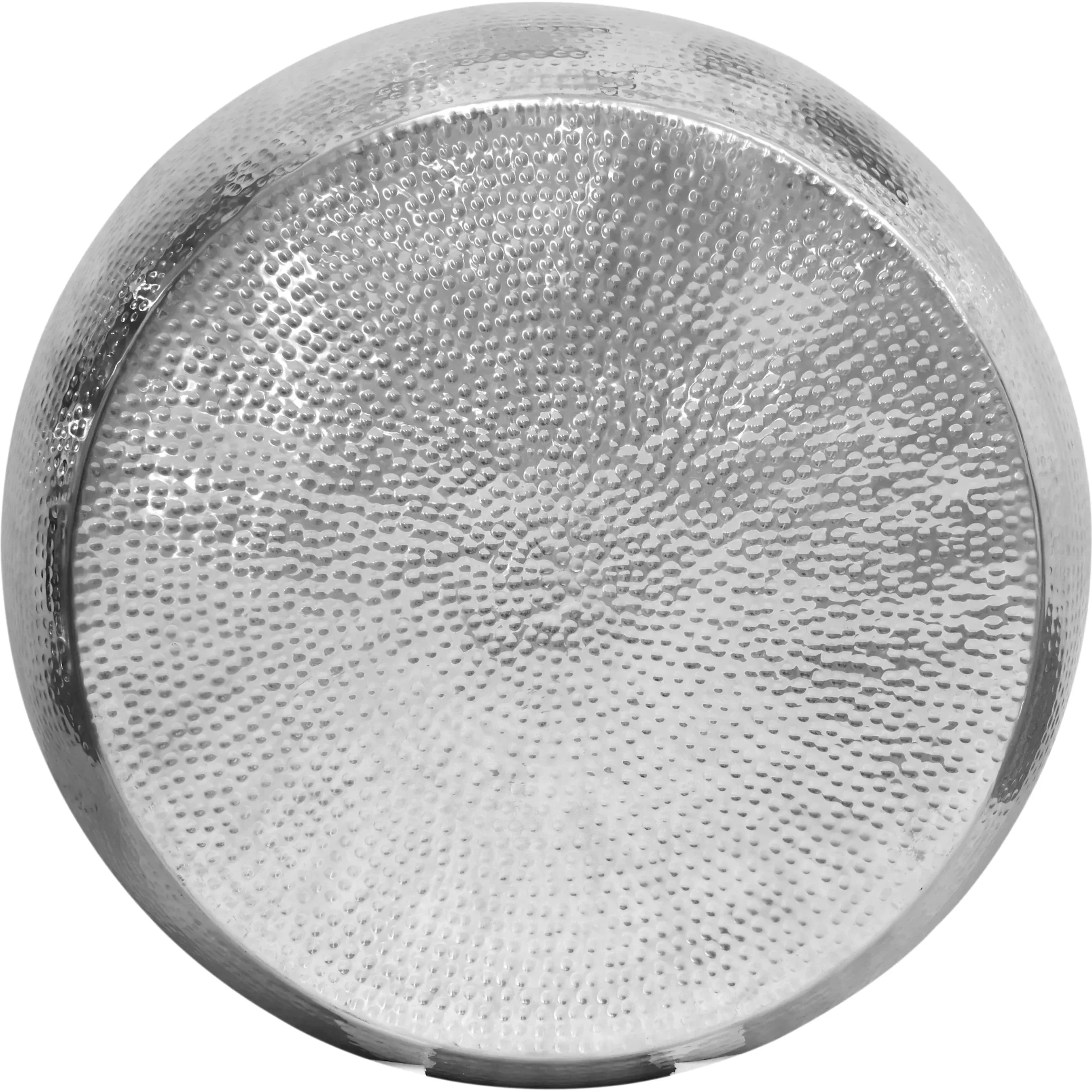Eclipse Round Modern Handforged Metal Coffee Table Shiny Hammered Finish - PGI-3377 - Image 4