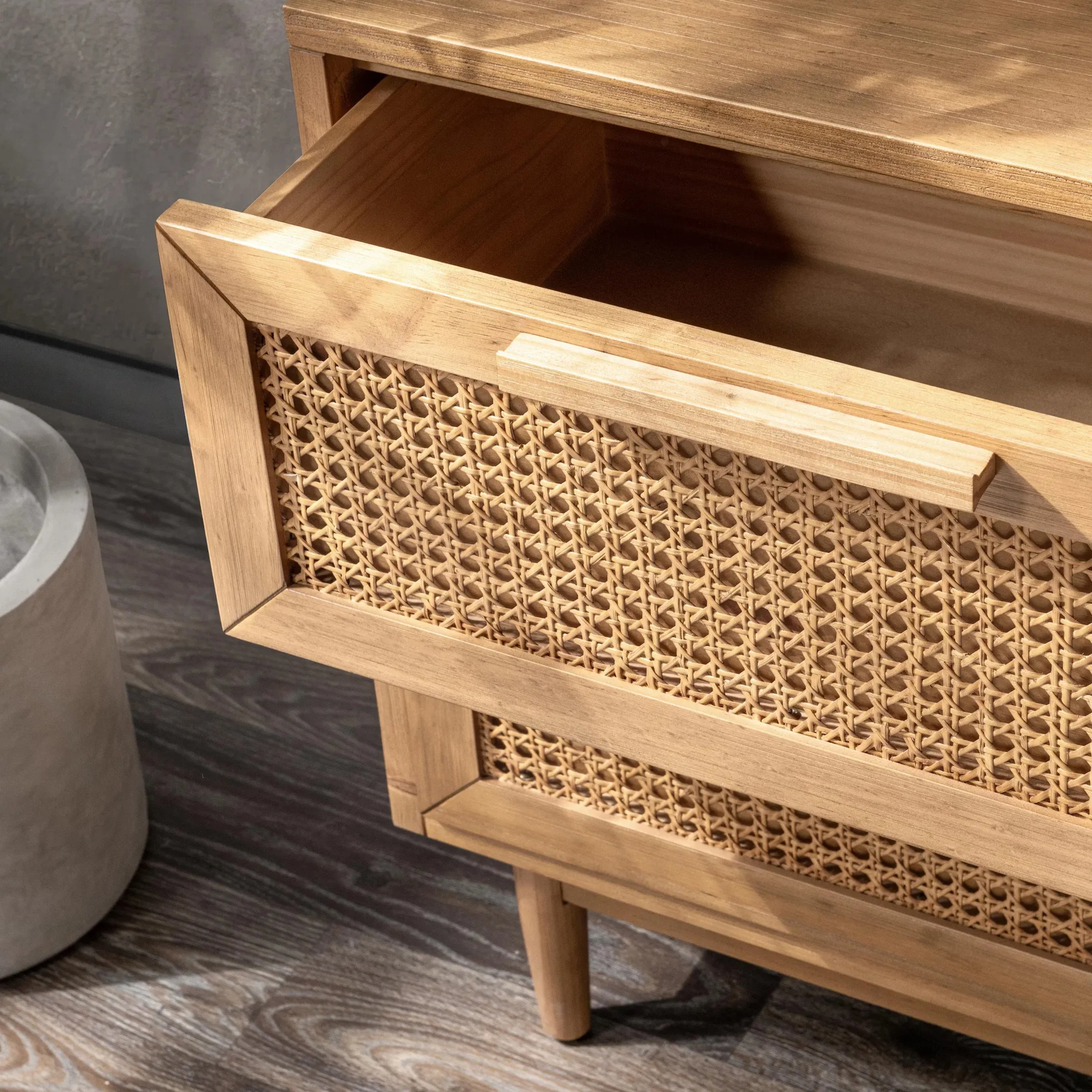 Edris 2-Door Wood Nightstand - Image 4