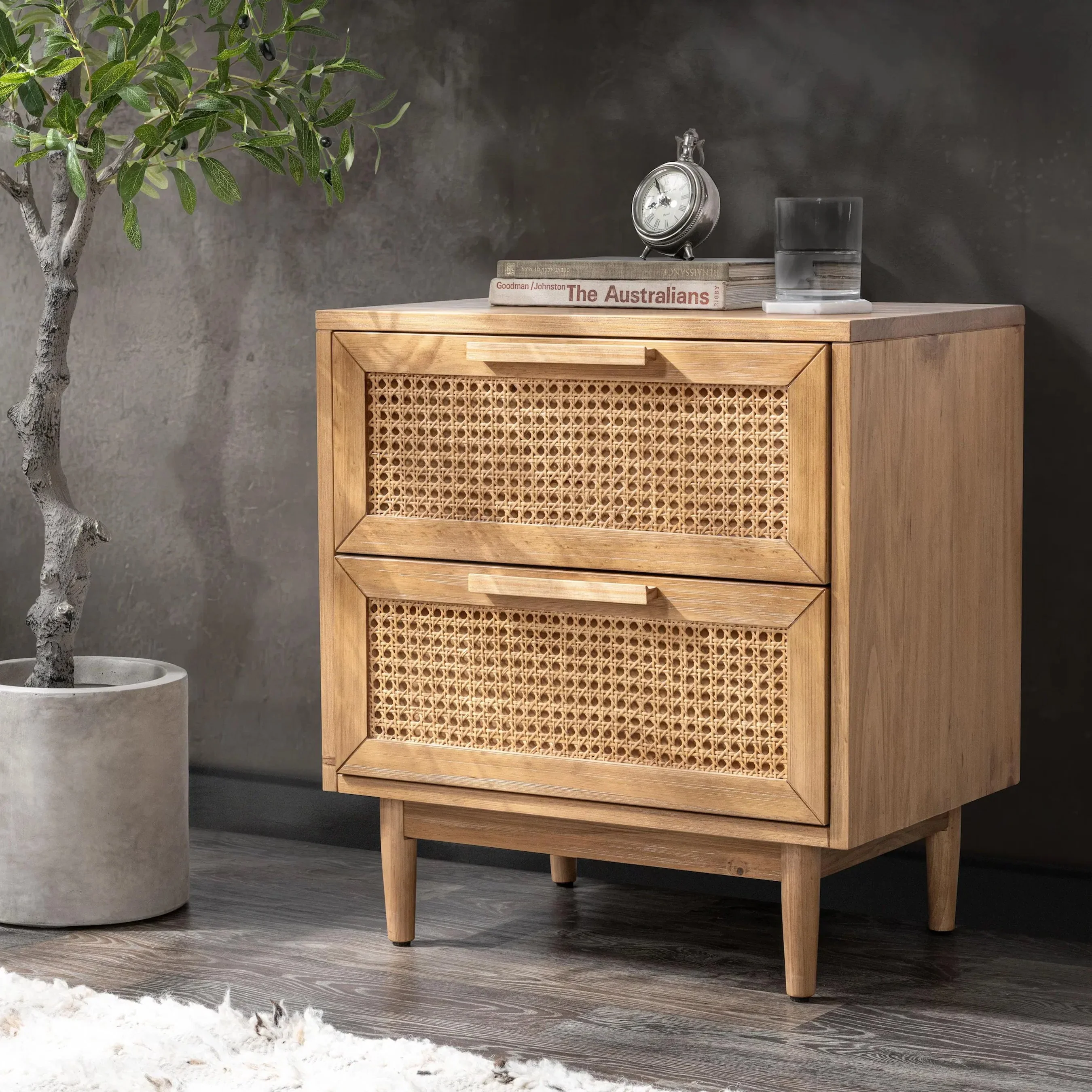 Edris 2-Door Wood Nightstand - Image 7
