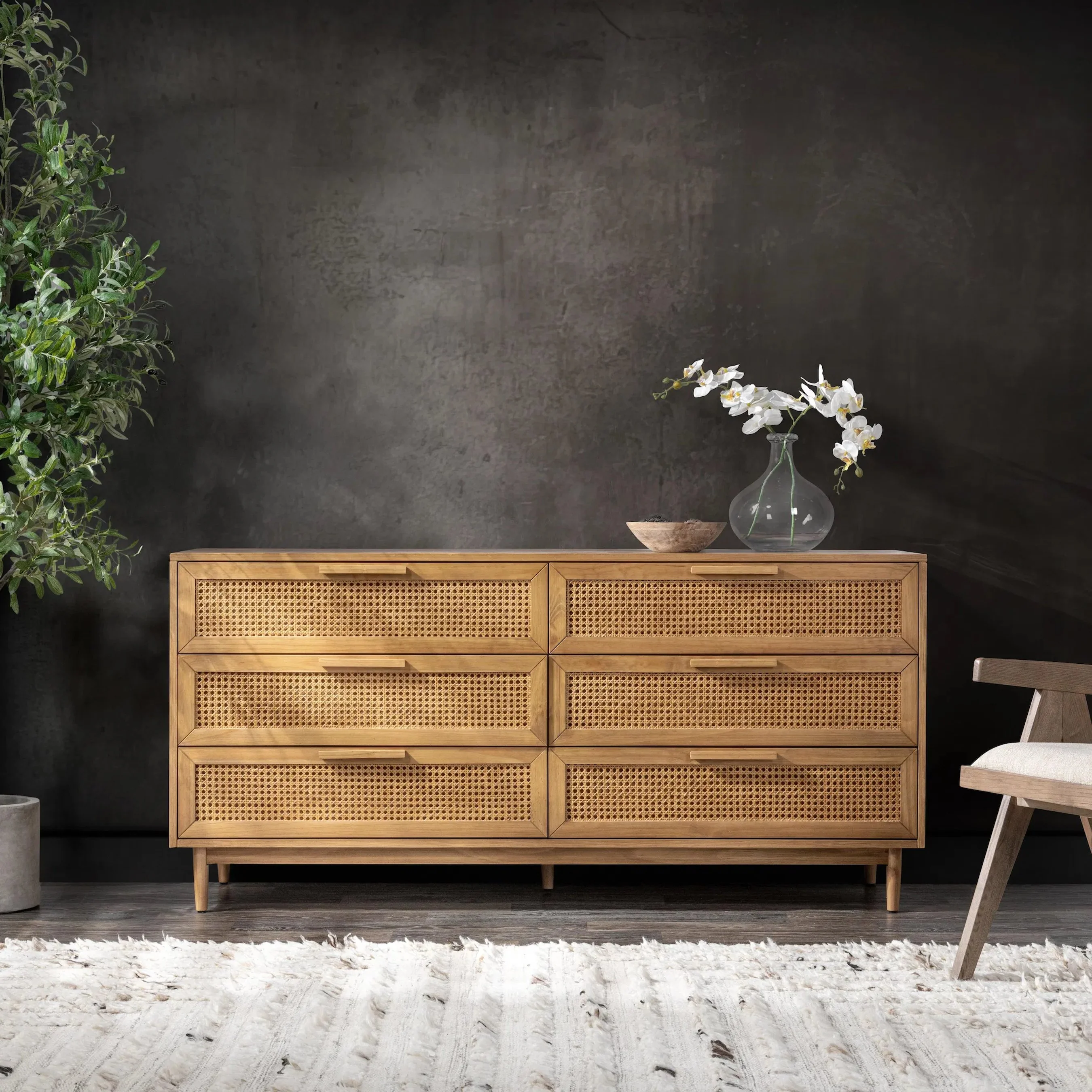 Edris 6-Door Wood Dresser - Image 6