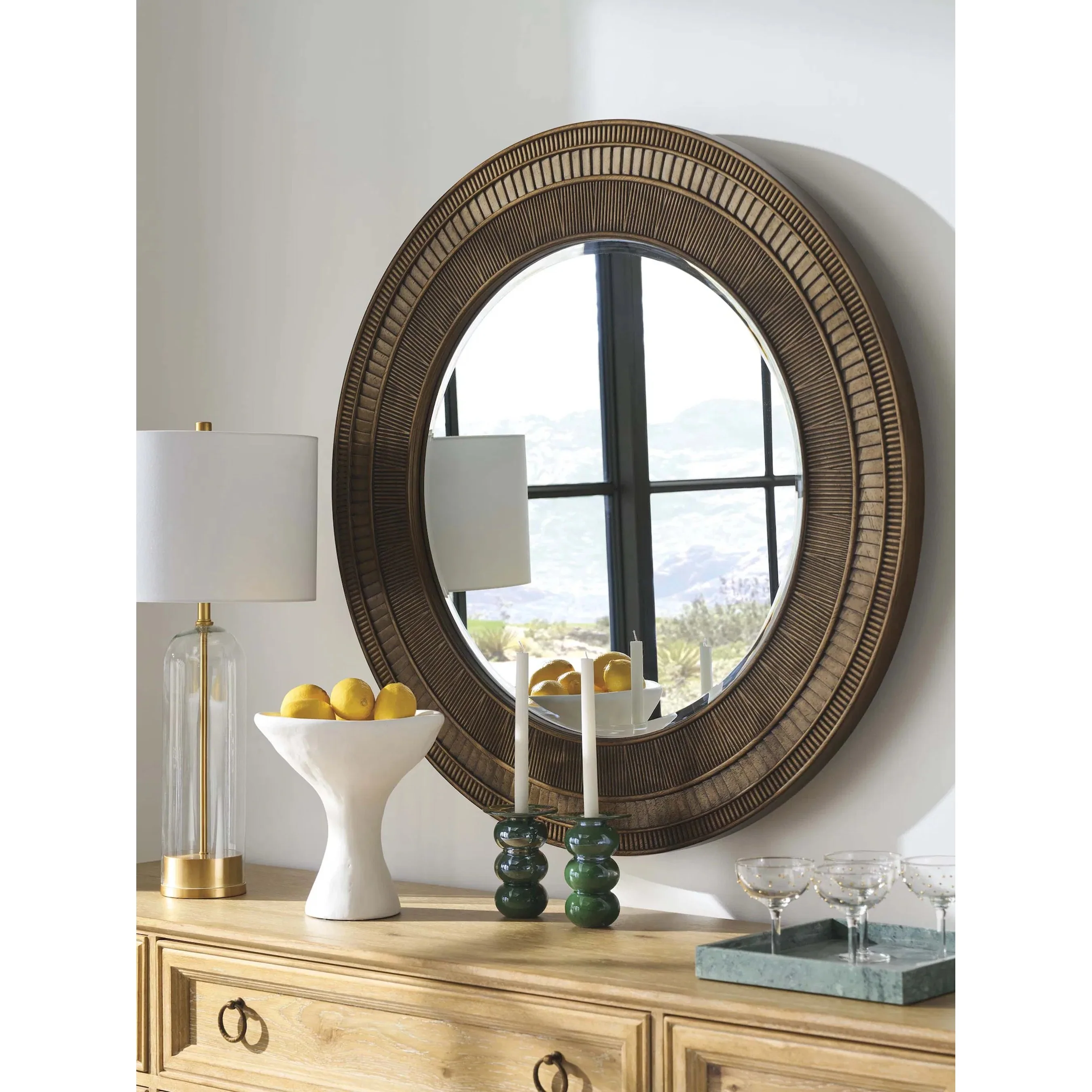 Elana Round Mirror - Image 2