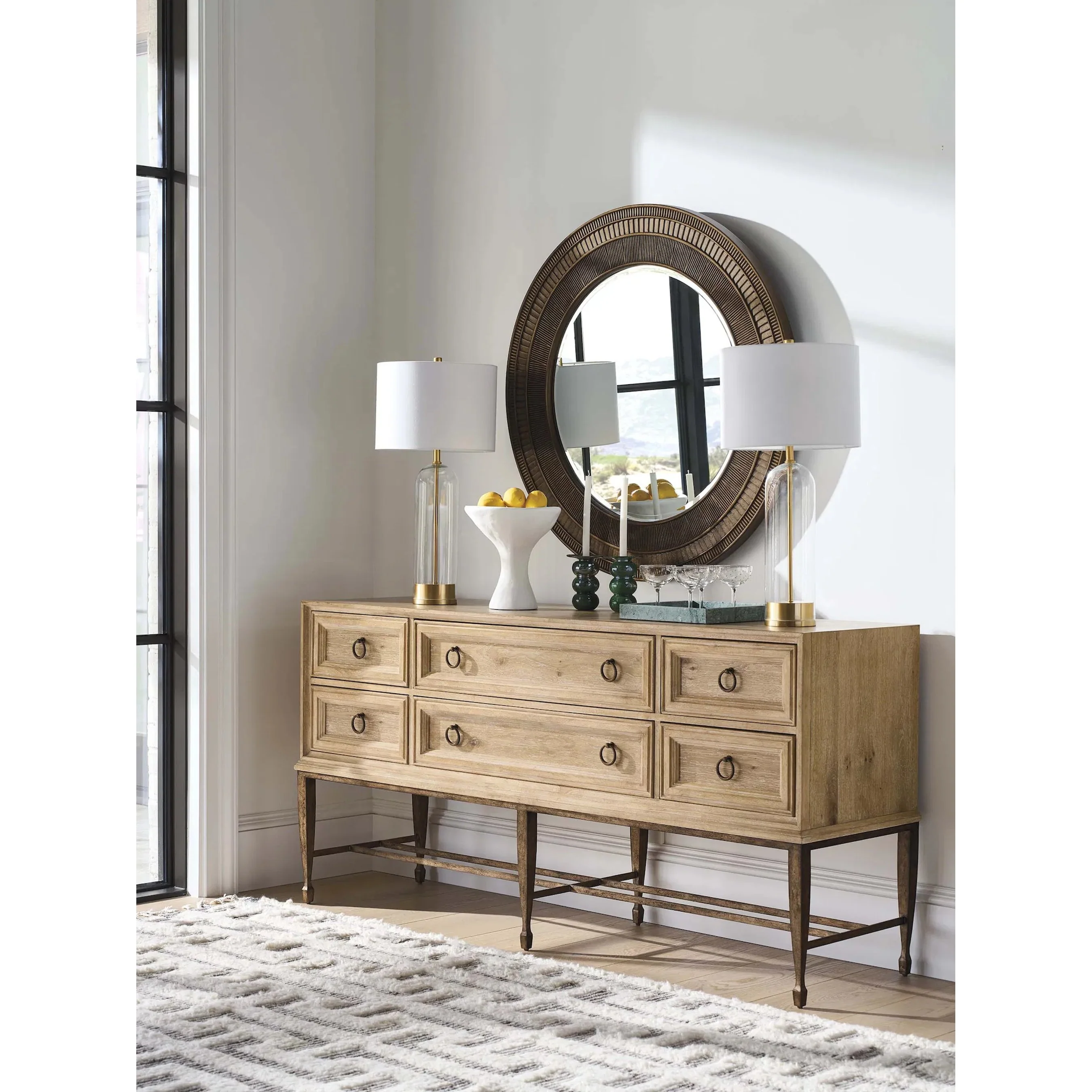 Elana Round Mirror - Image 3