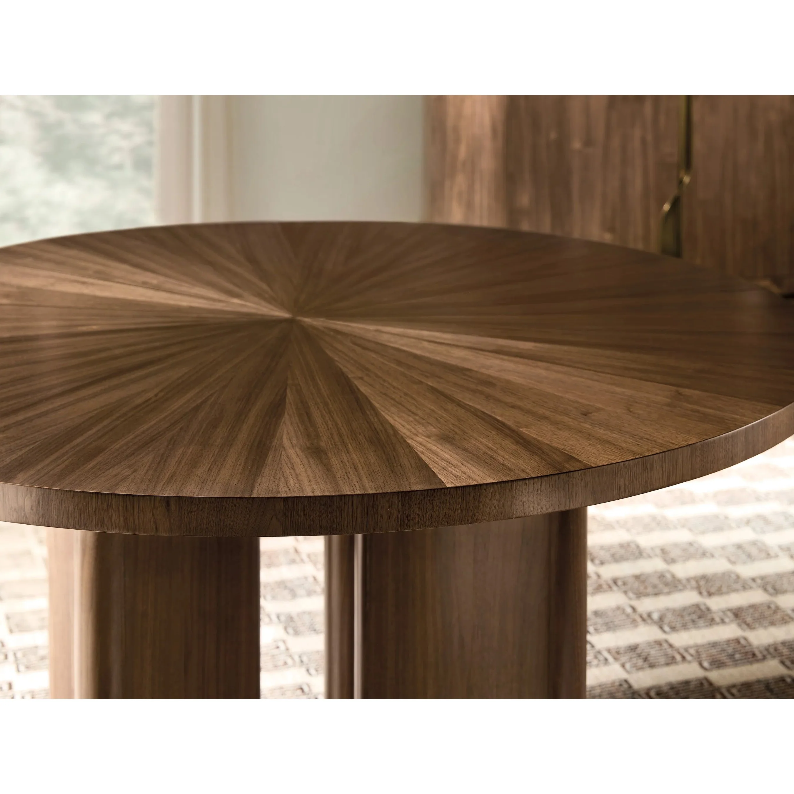 Eleana Round Dining Table with One 20-inch Leaf - Image 4