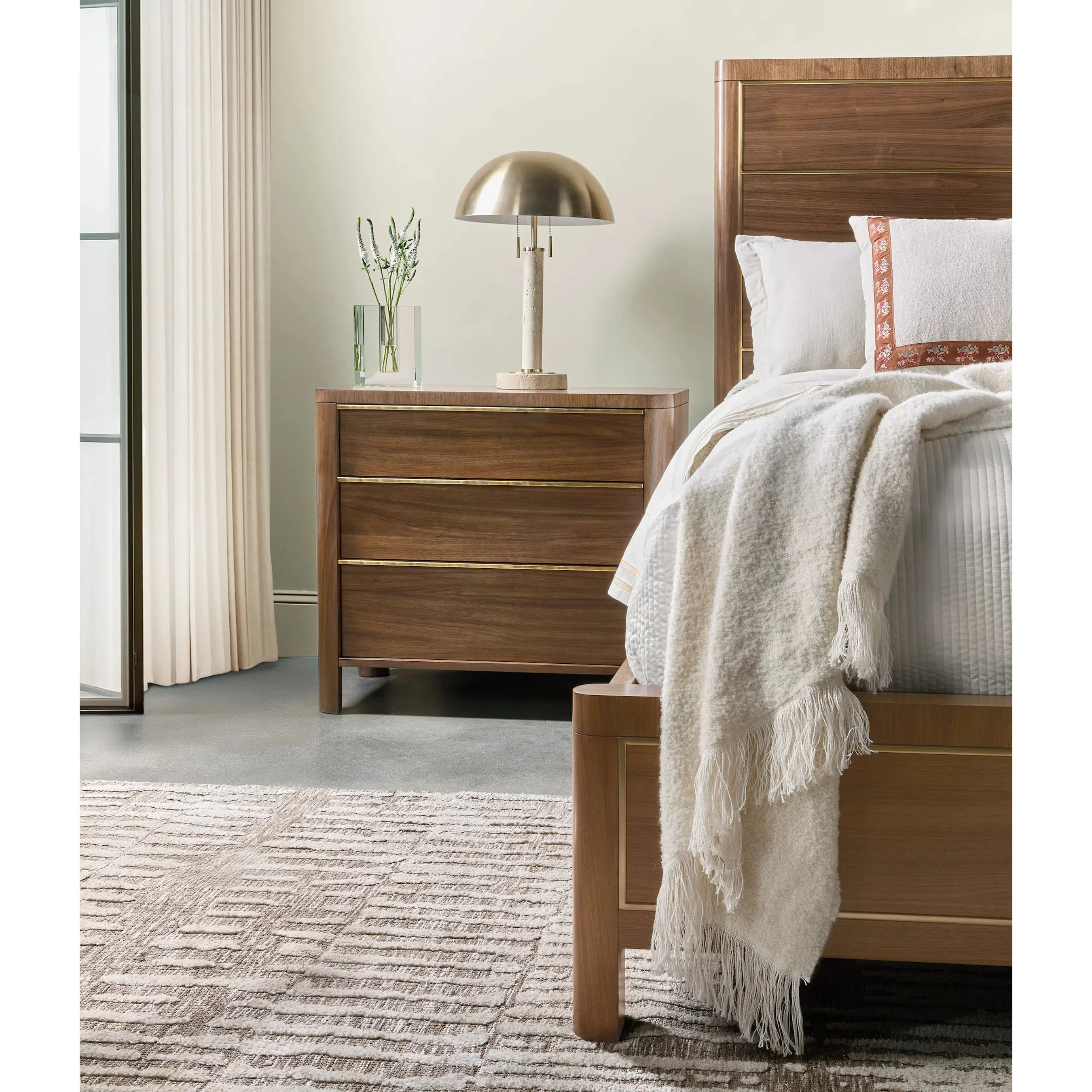 Eleana Three Drawer Nightstand - Image 3