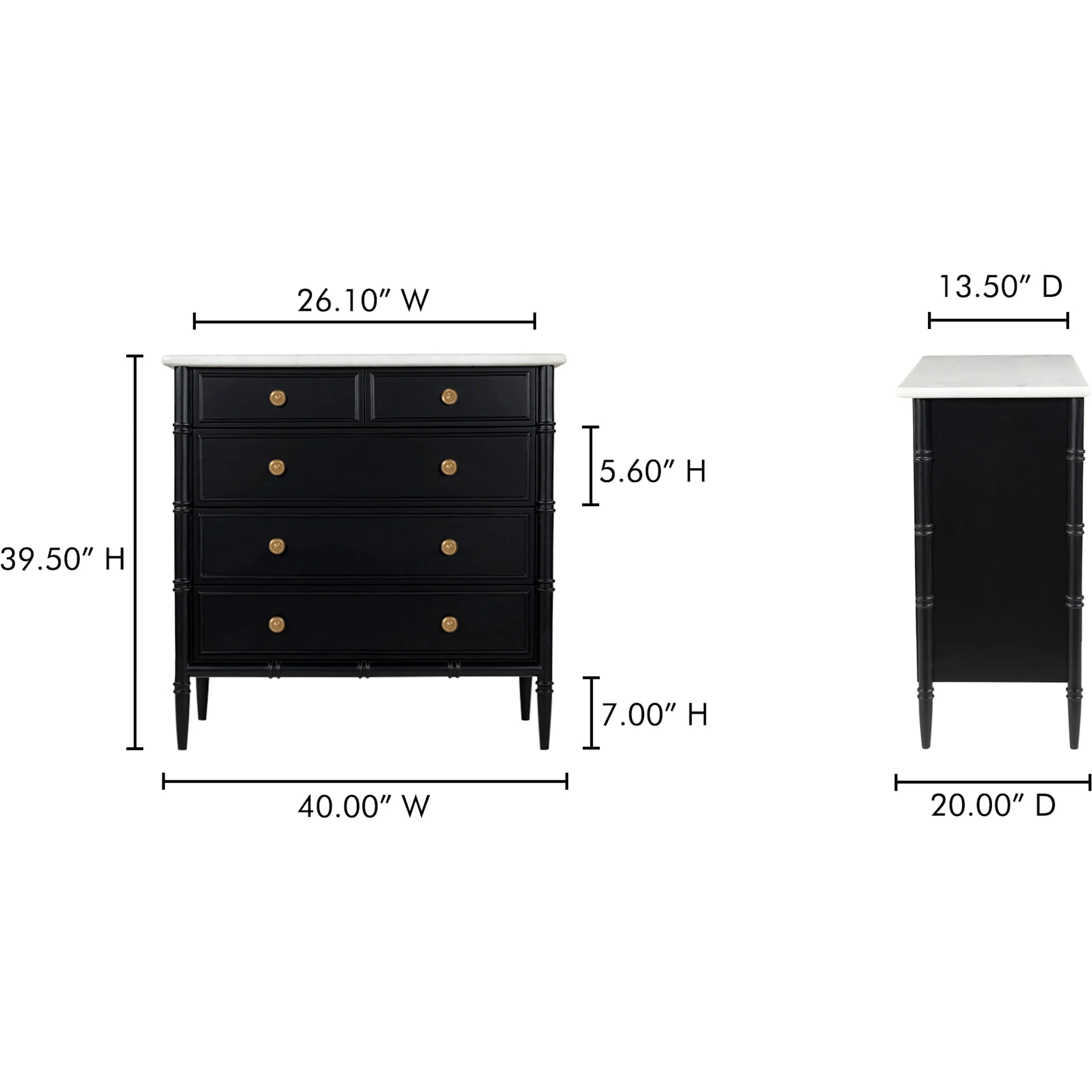 Eleanor 5 Drawer Chest - Image 9