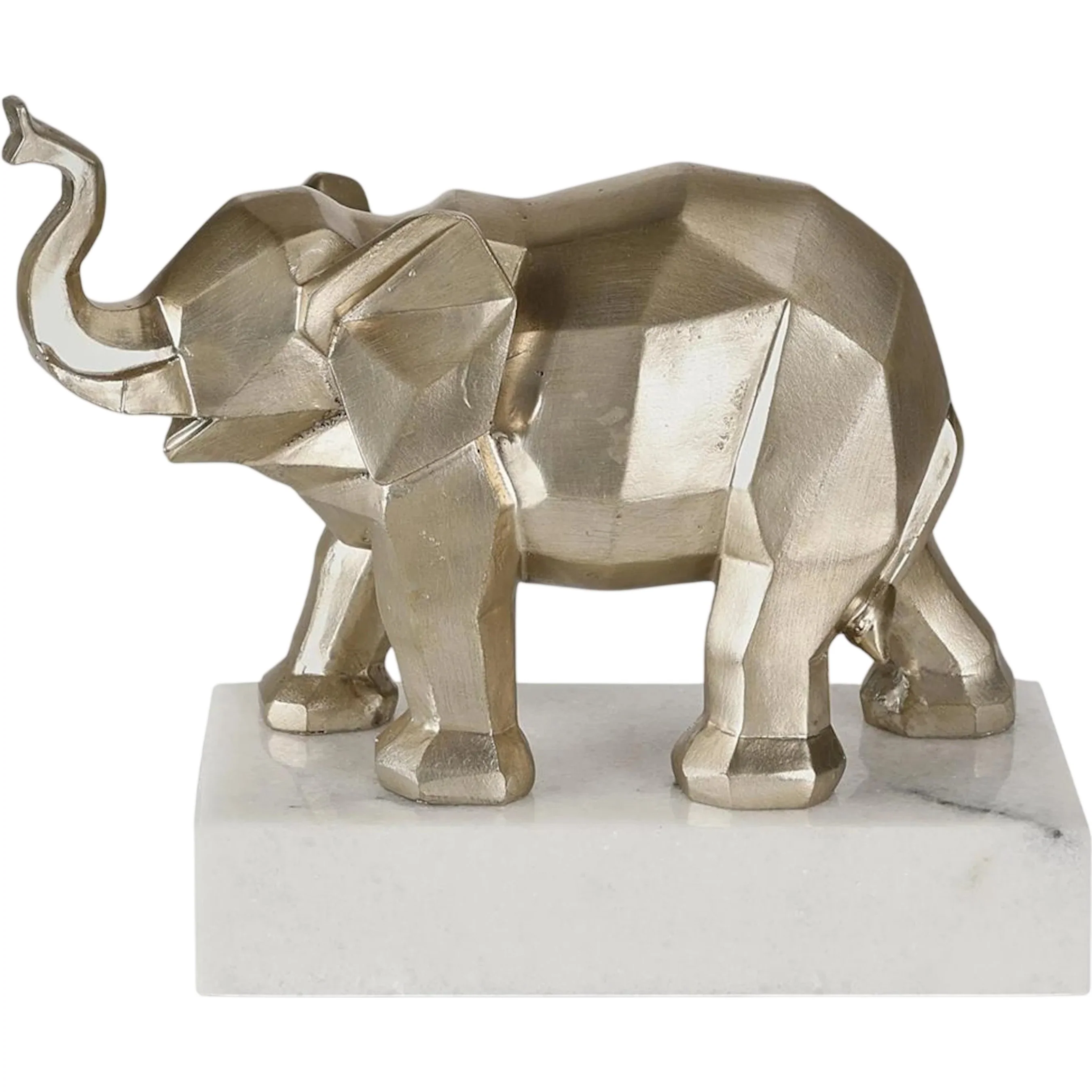 Elephant Sculpture on Marble