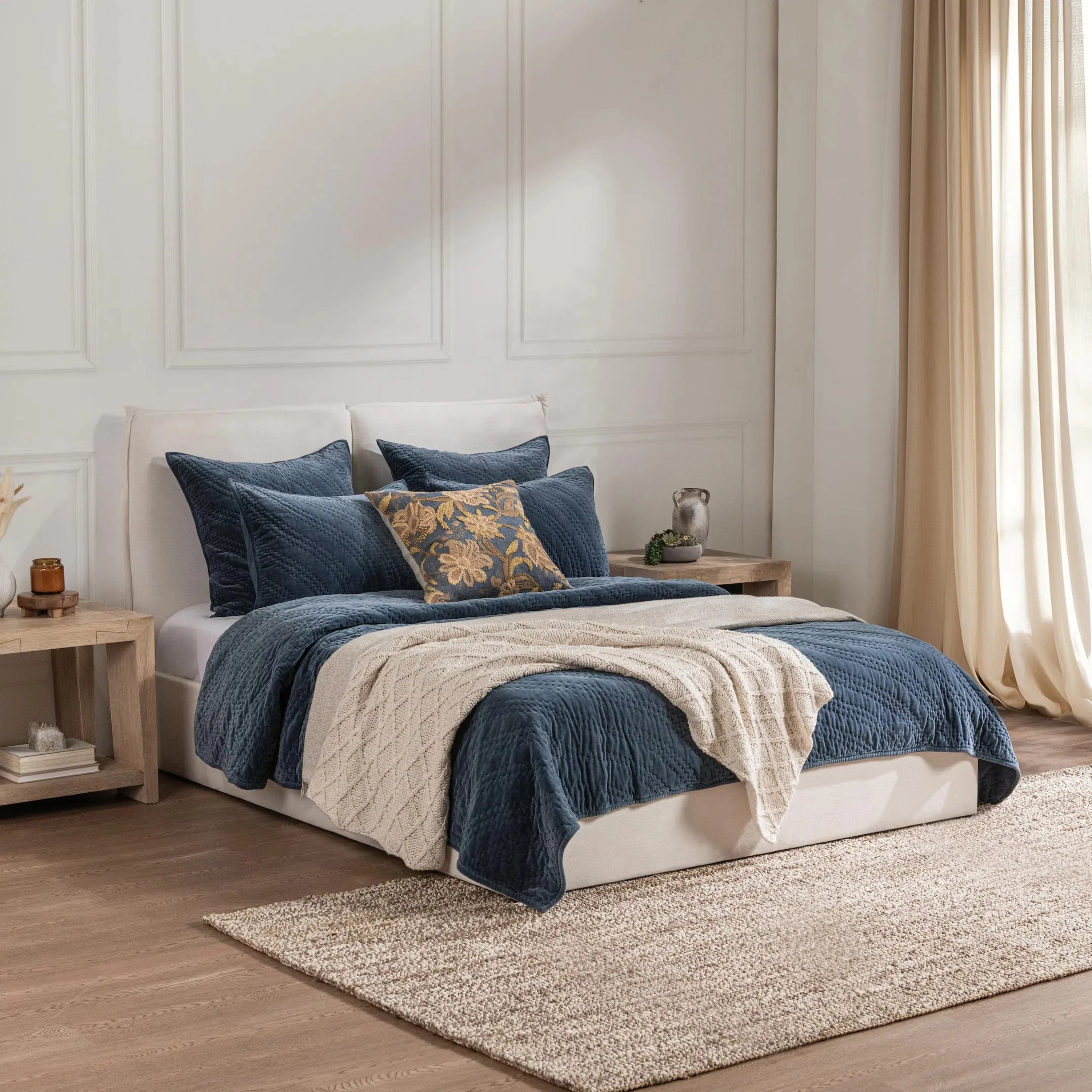 Elms Velvet Cotton Blend Quilt - Image 34