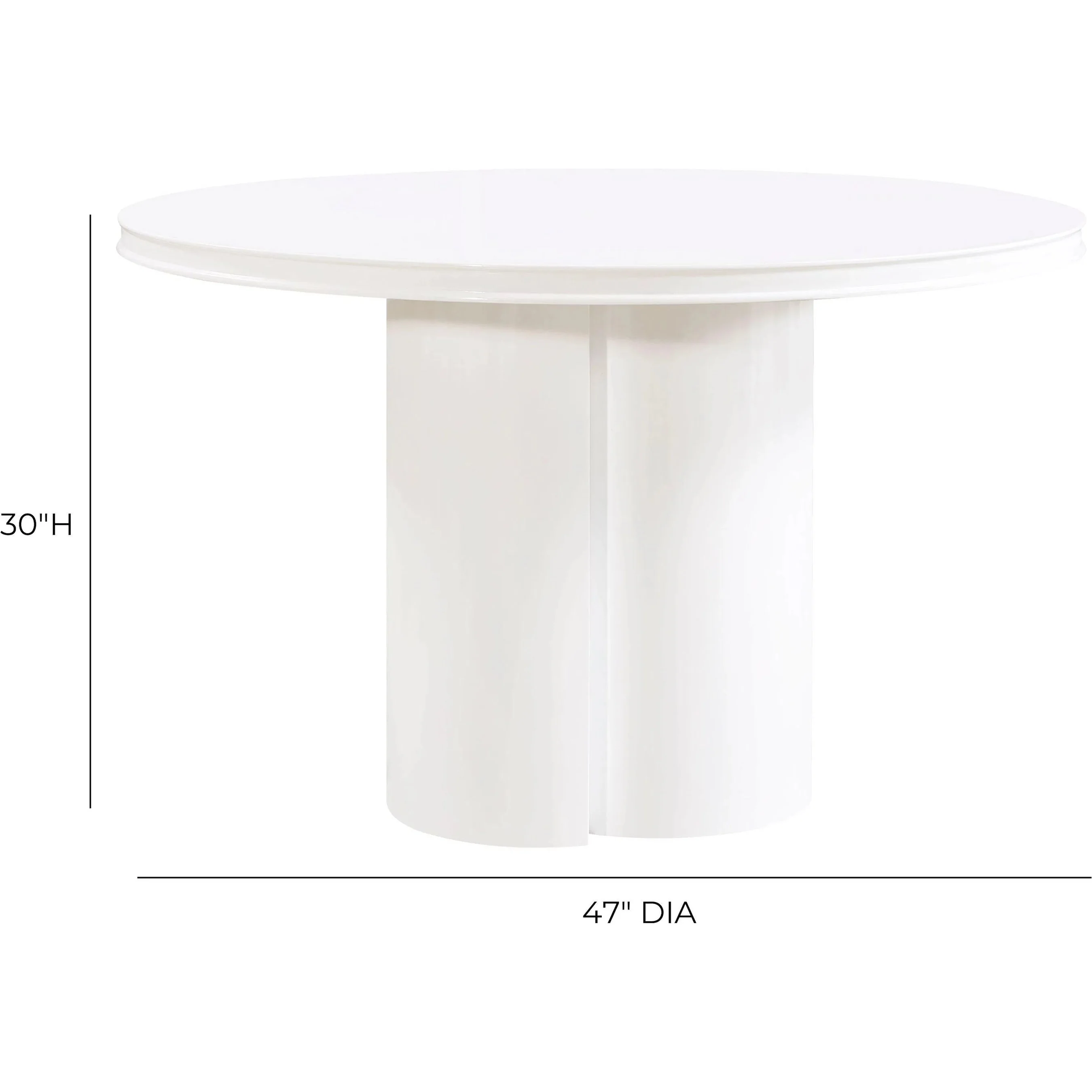 Elora Lacquer Round Dining Table - Image 12