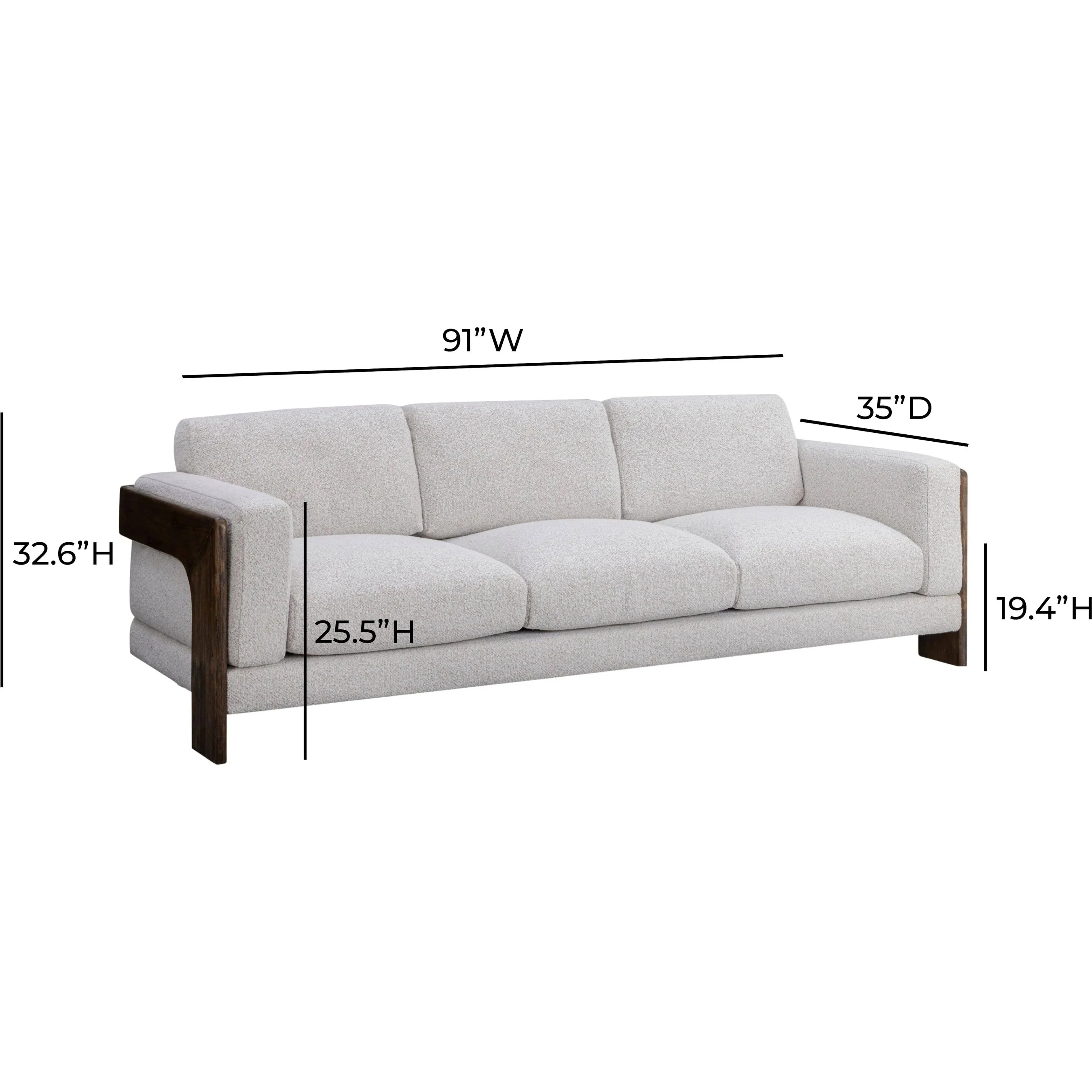 Elyn Contract-Grade Boucle Sofa - Image 4