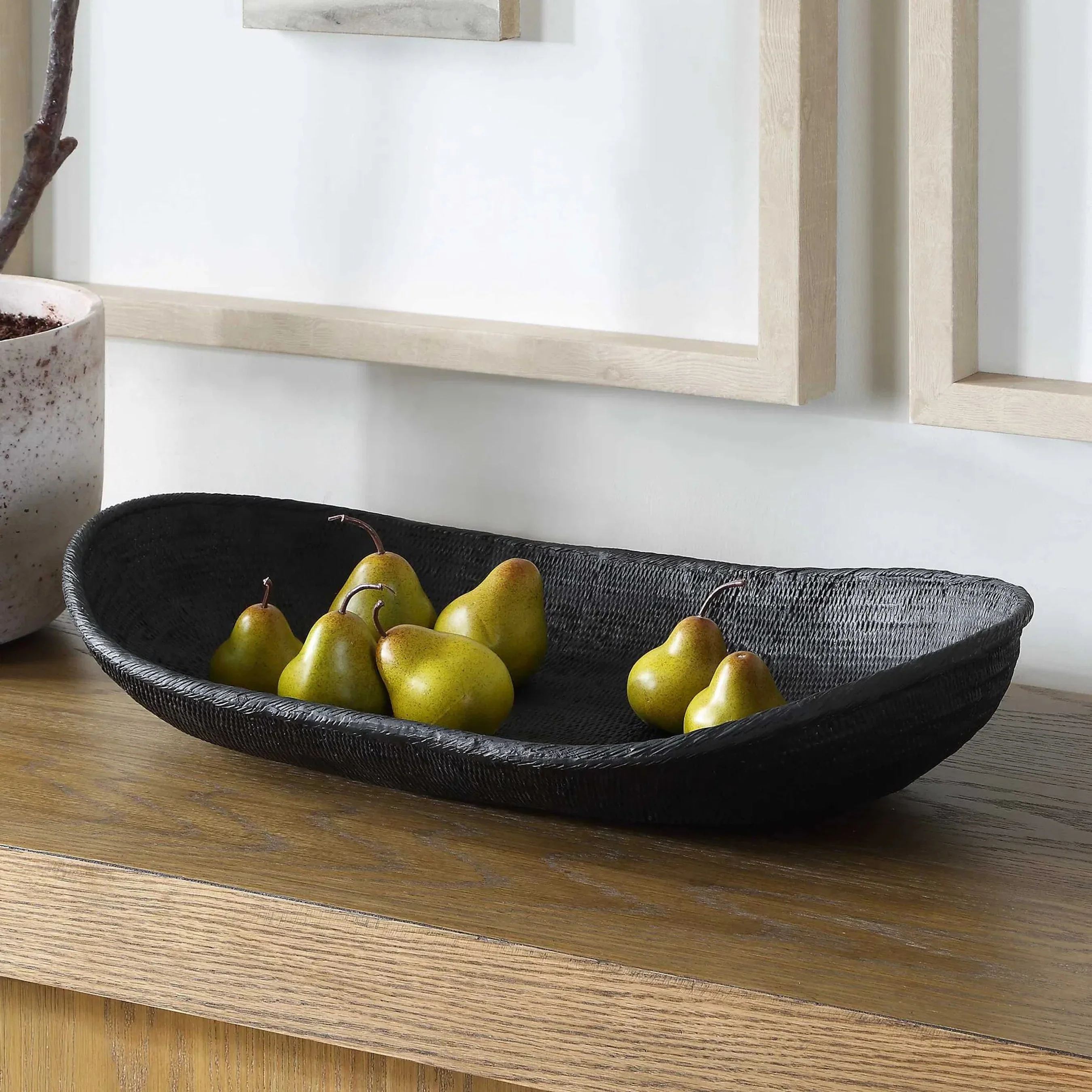 Ember Weave Indoor-Outdoor Oblong Bowl - Image 3