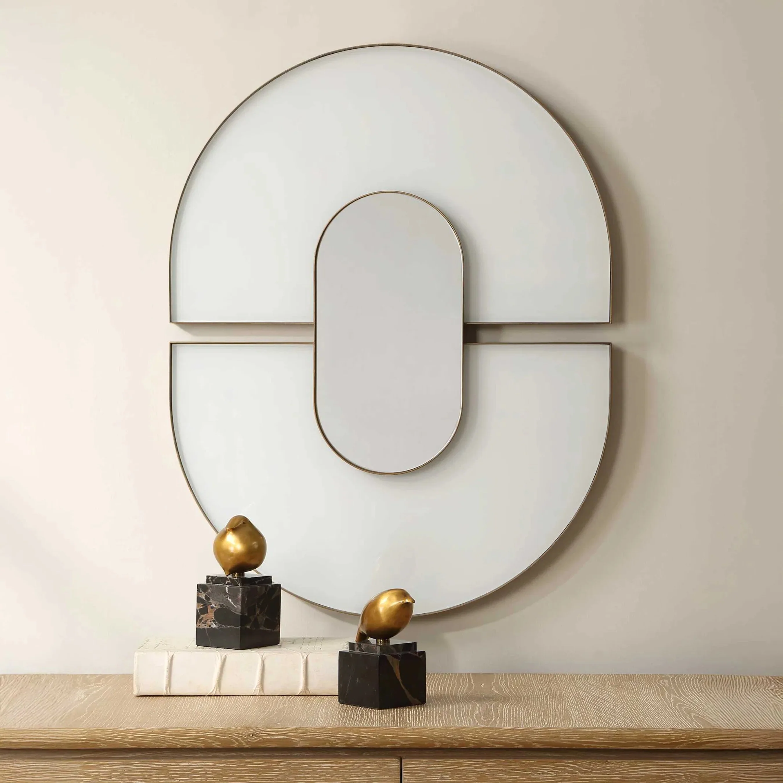 Encase Modern Oval Mirror - Image 3