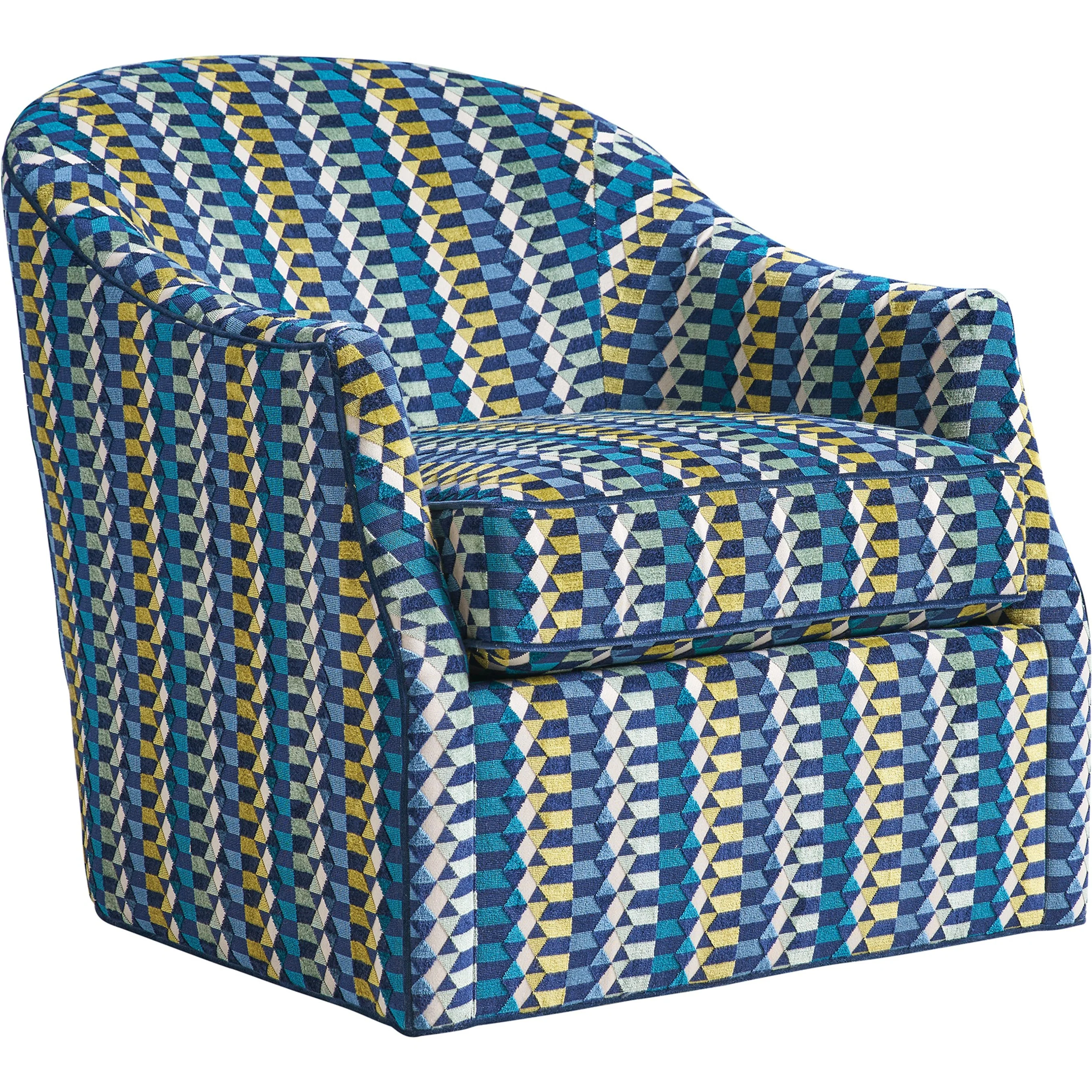 Escala Pattern Swivel Chair