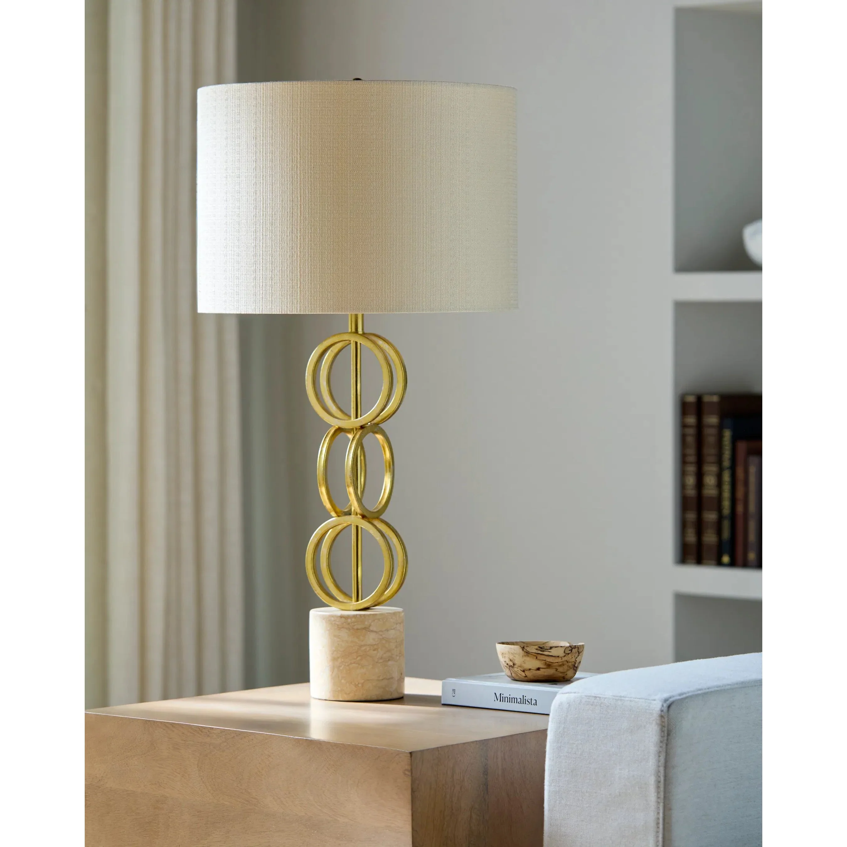 Evans Gold Table Lamp - Image 3
