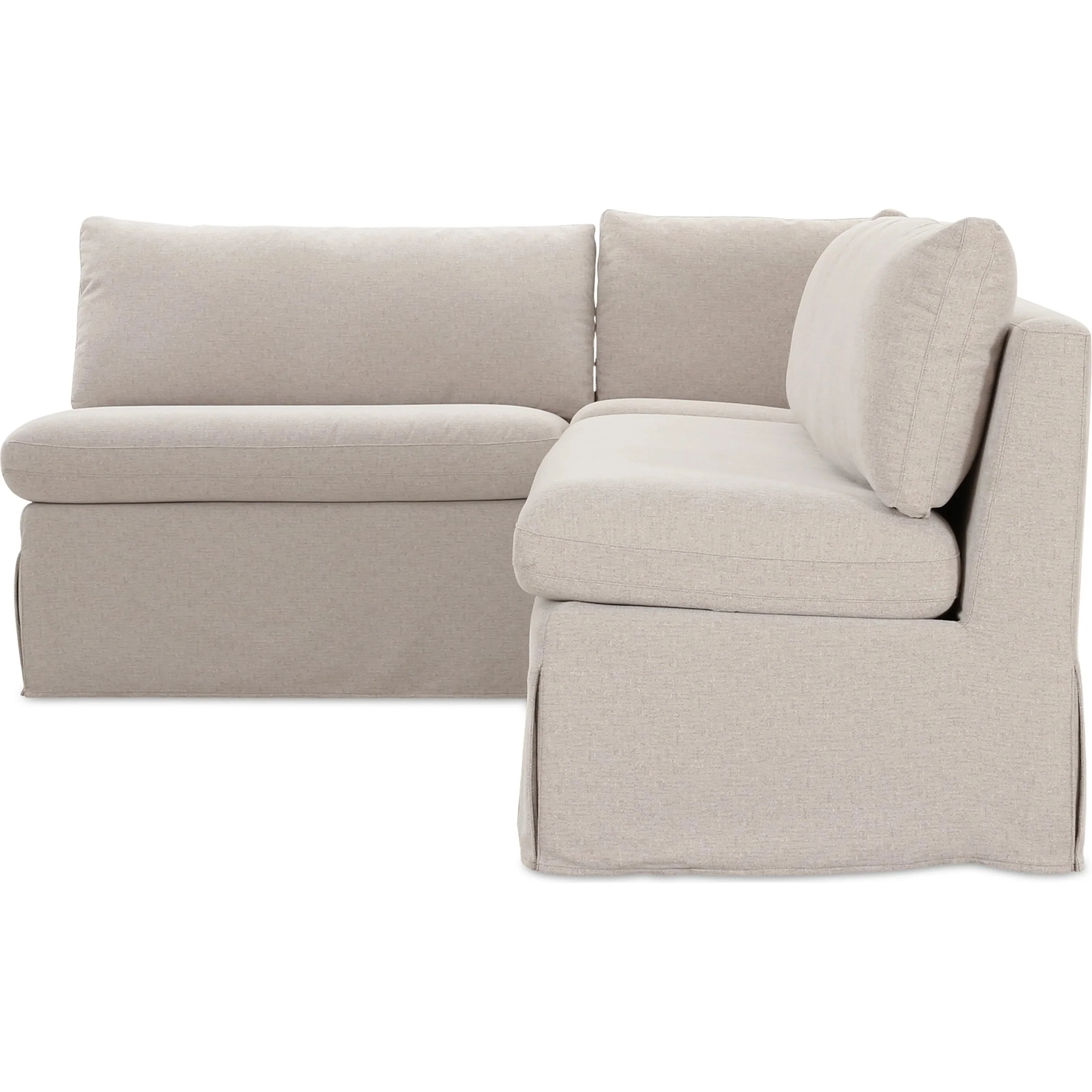 Fable Slipcover Dining Banquette L Shape - Image 11