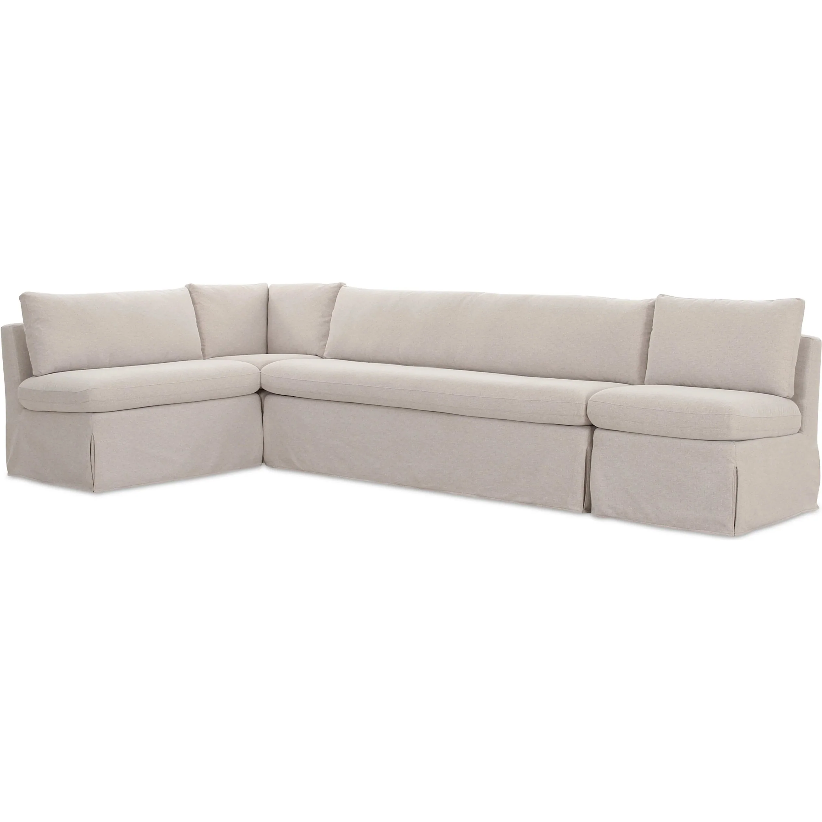 Fable Slipcover Dining Banquette L Shape - Image 14
