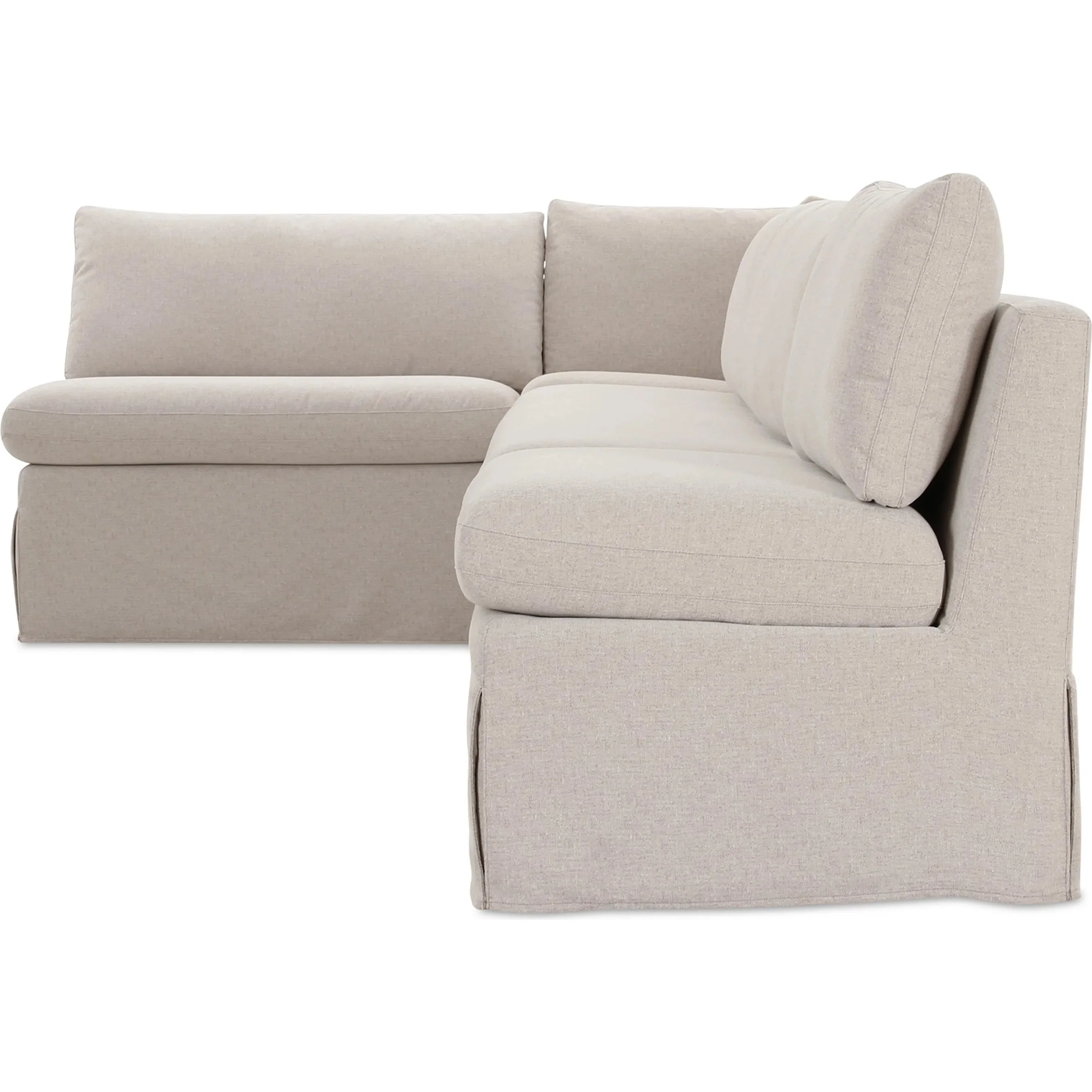 Fable Slipcover Dining Banquette L Shape - Image 15