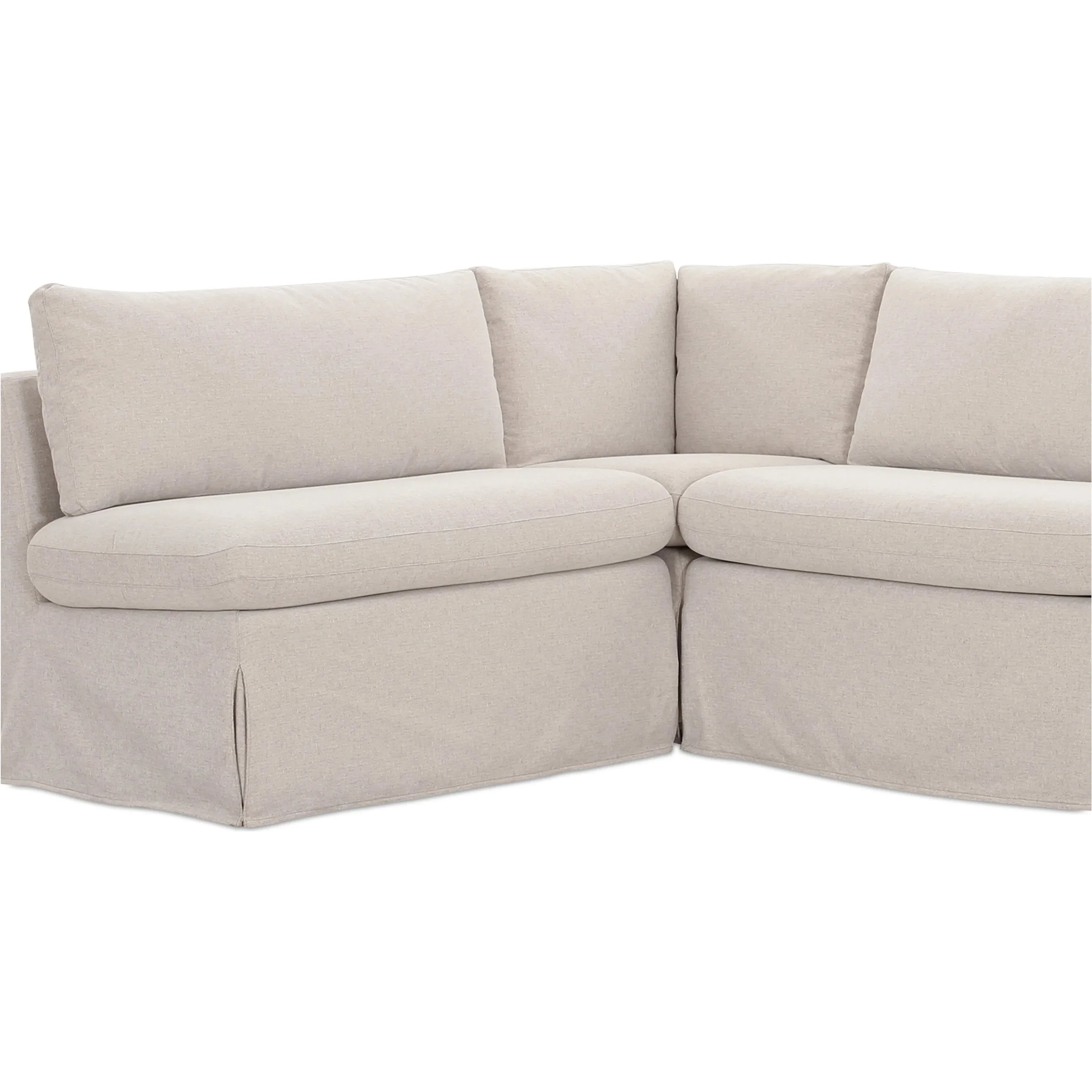 Fable Slipcover Dining Banquette L Shape - Image 17