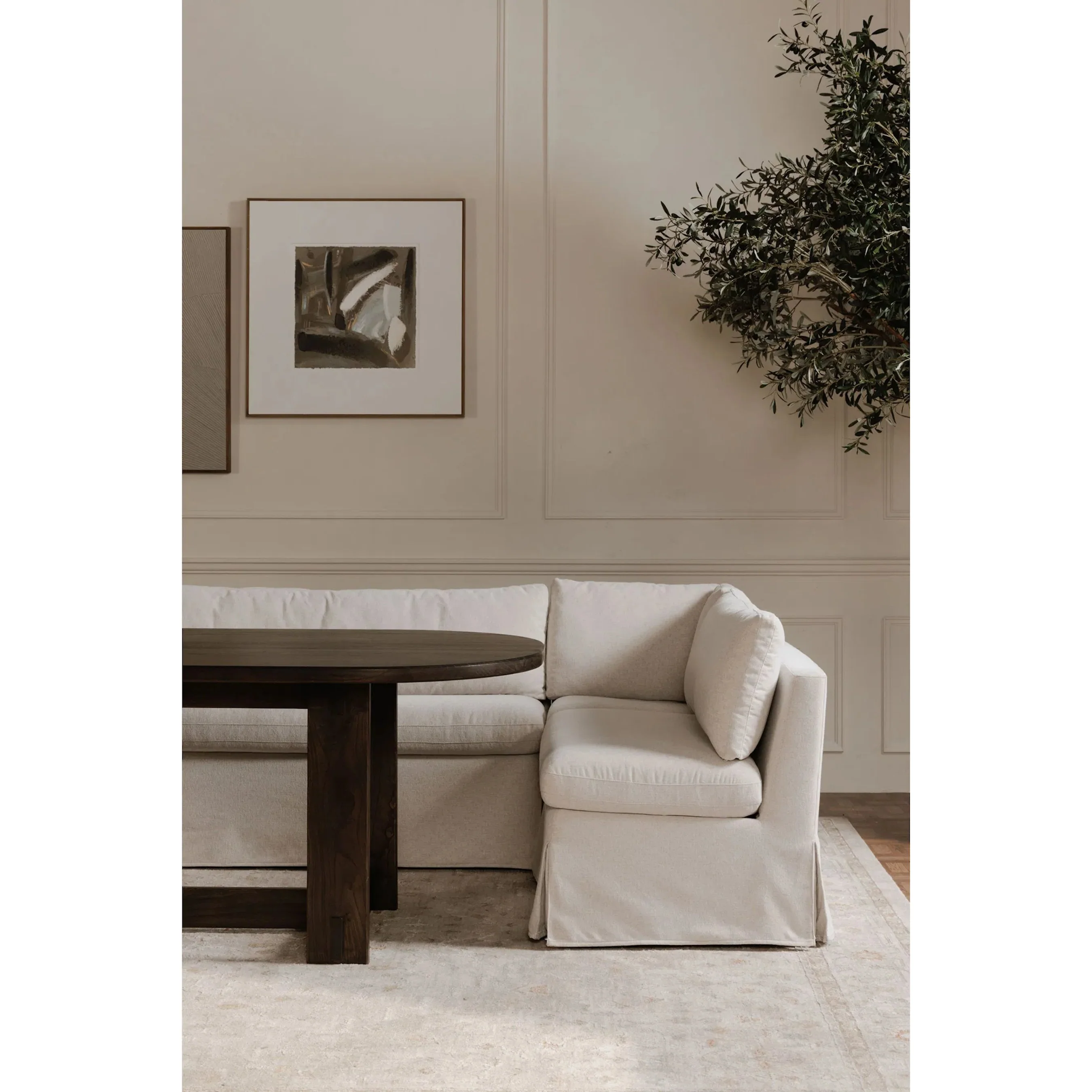 Fable Slipcover Dining Banquette L Shape - Image 31