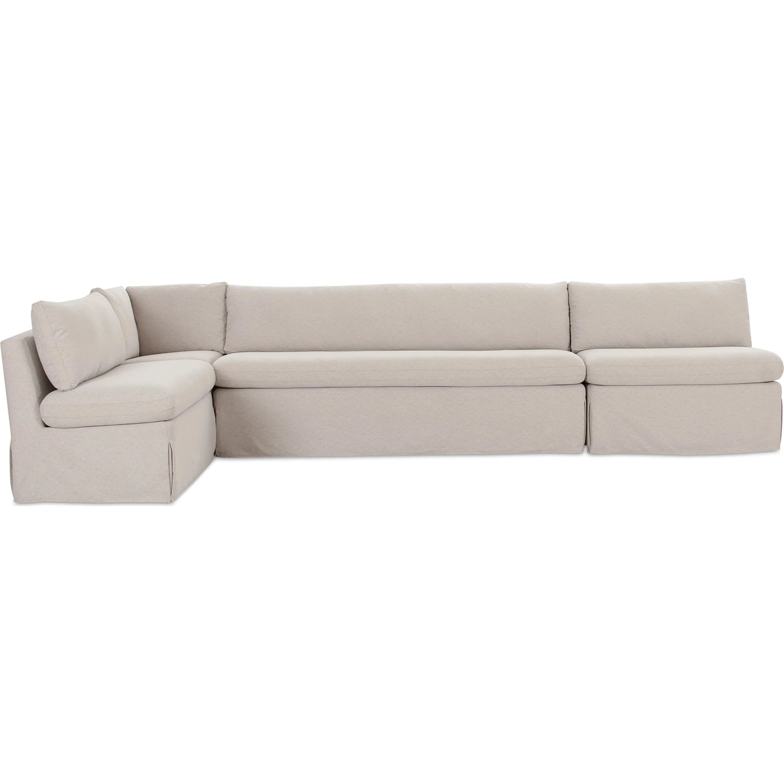 Fable Slipcover Dining Banquette L Shape - Image 4