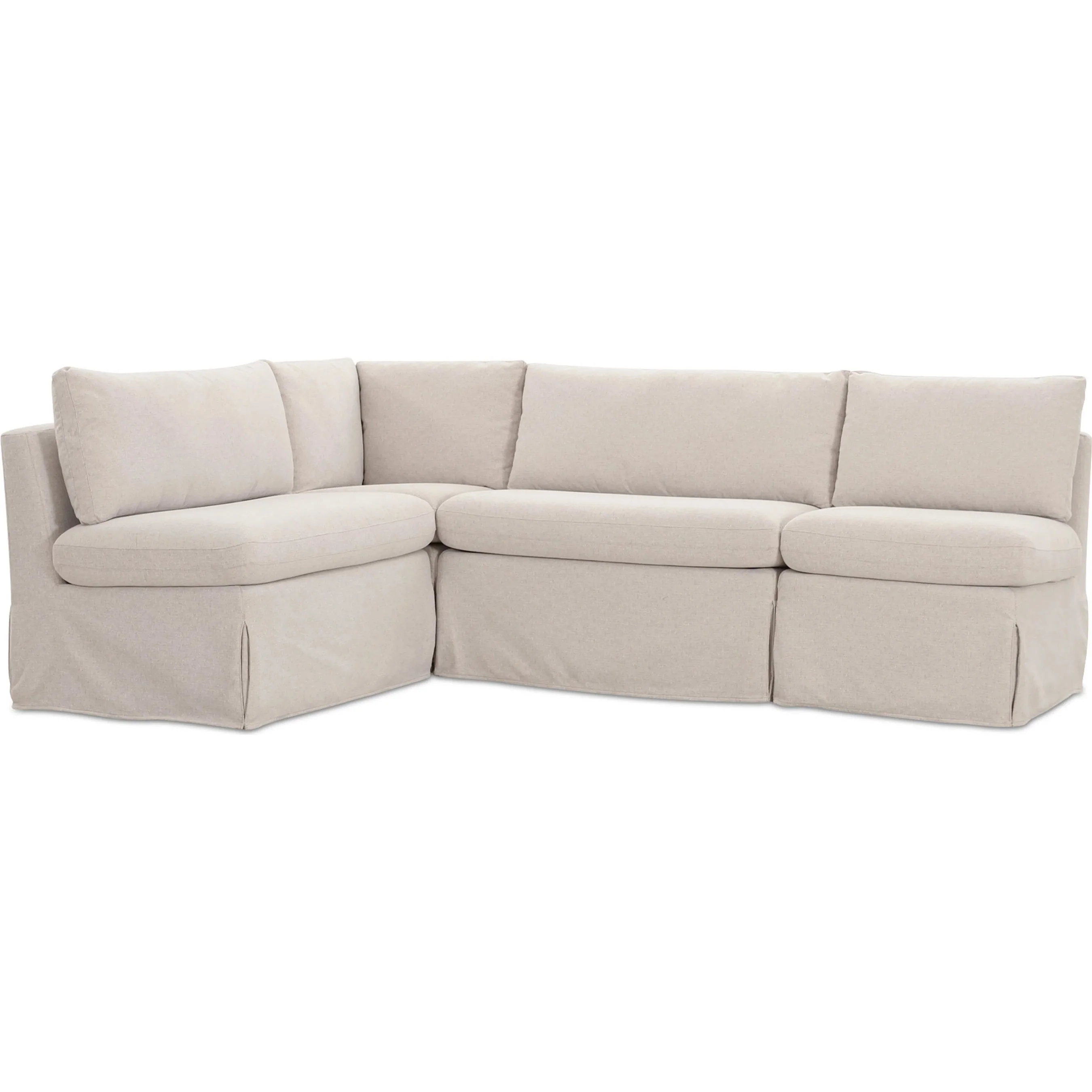 Fable Slipcover Dining Banquette L Shape - Image 6