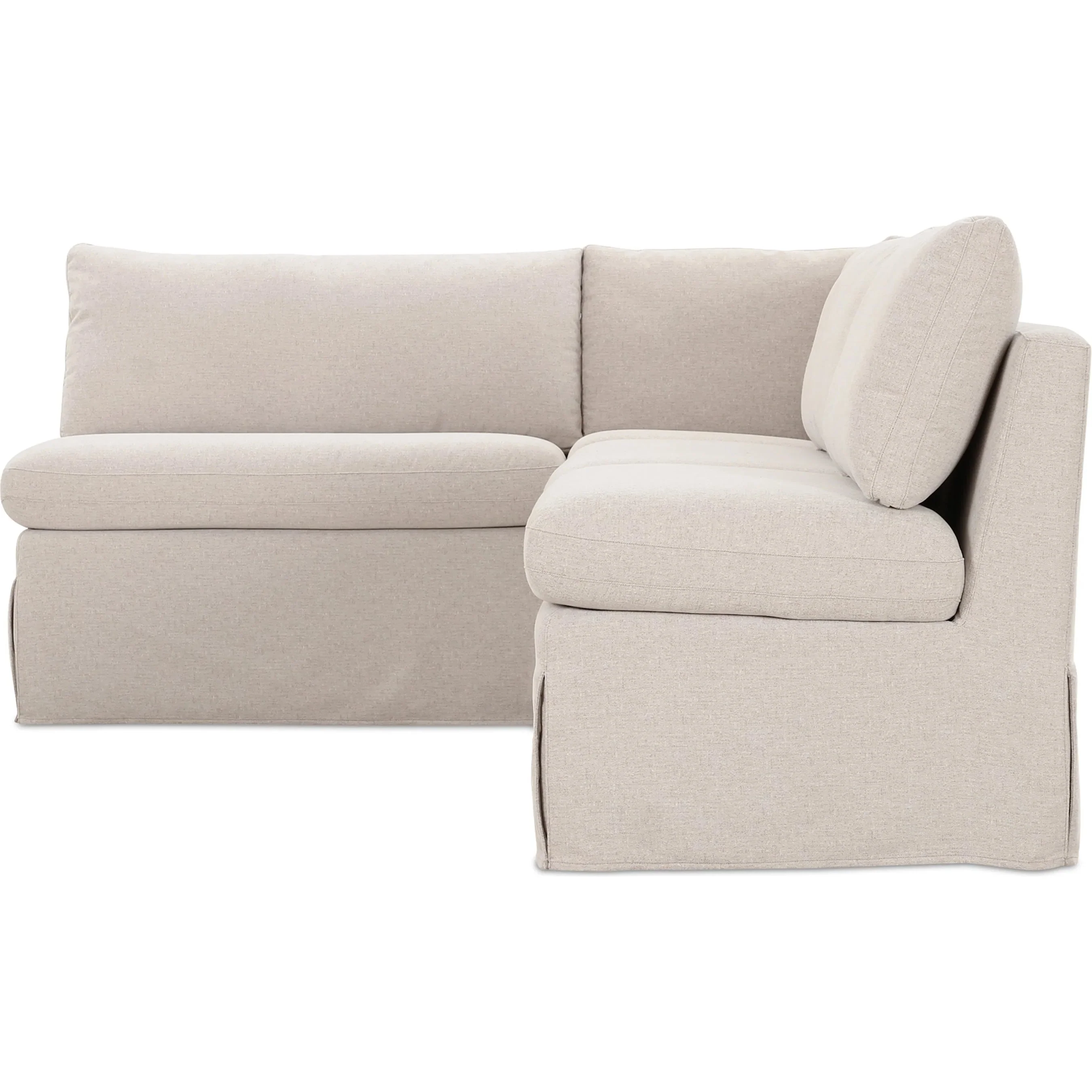 Fable Slipcover Dining Banquette L Shape - Image 7