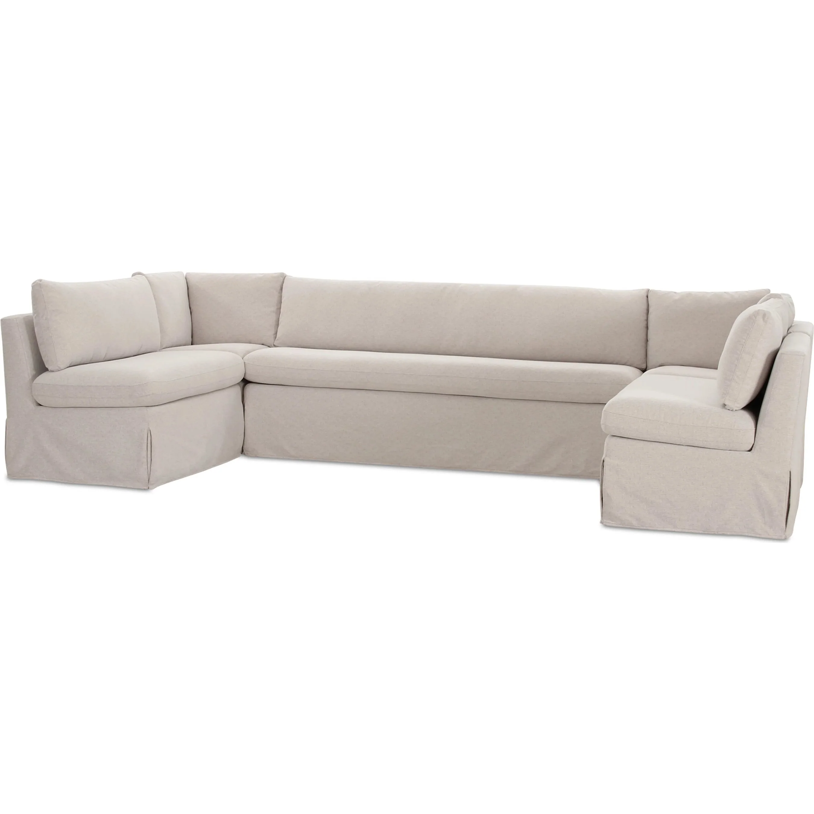 Fable Slipcover Dining Banquette U Shape - Image 14