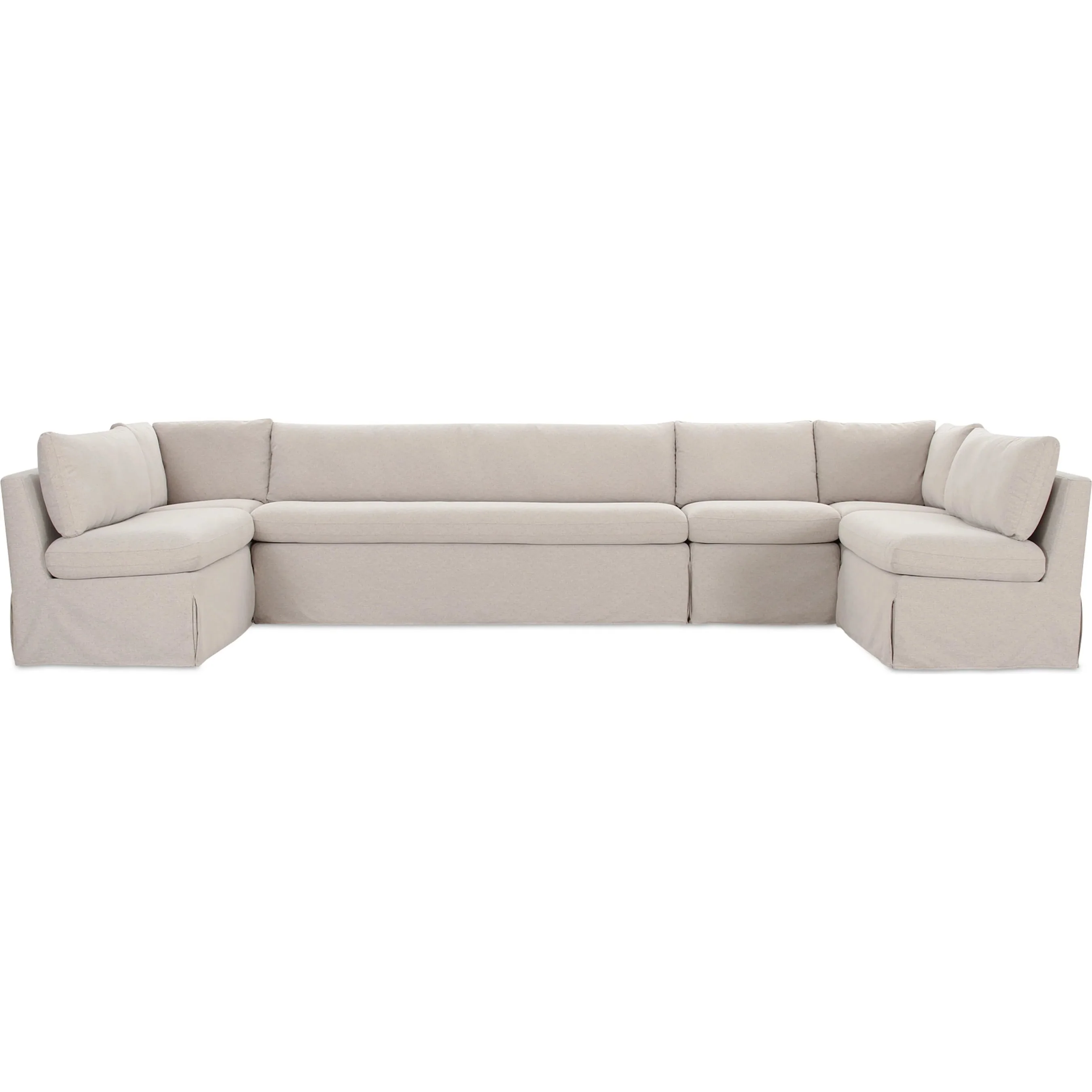 Fable Slipcover Dining Banquette U Shape - Image 4