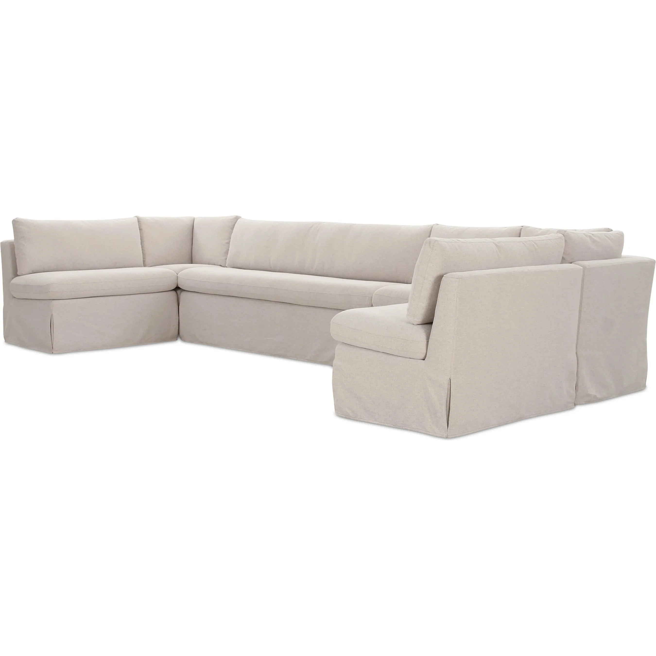 Fable Slipcover Dining Banquette U Shape - Image 6