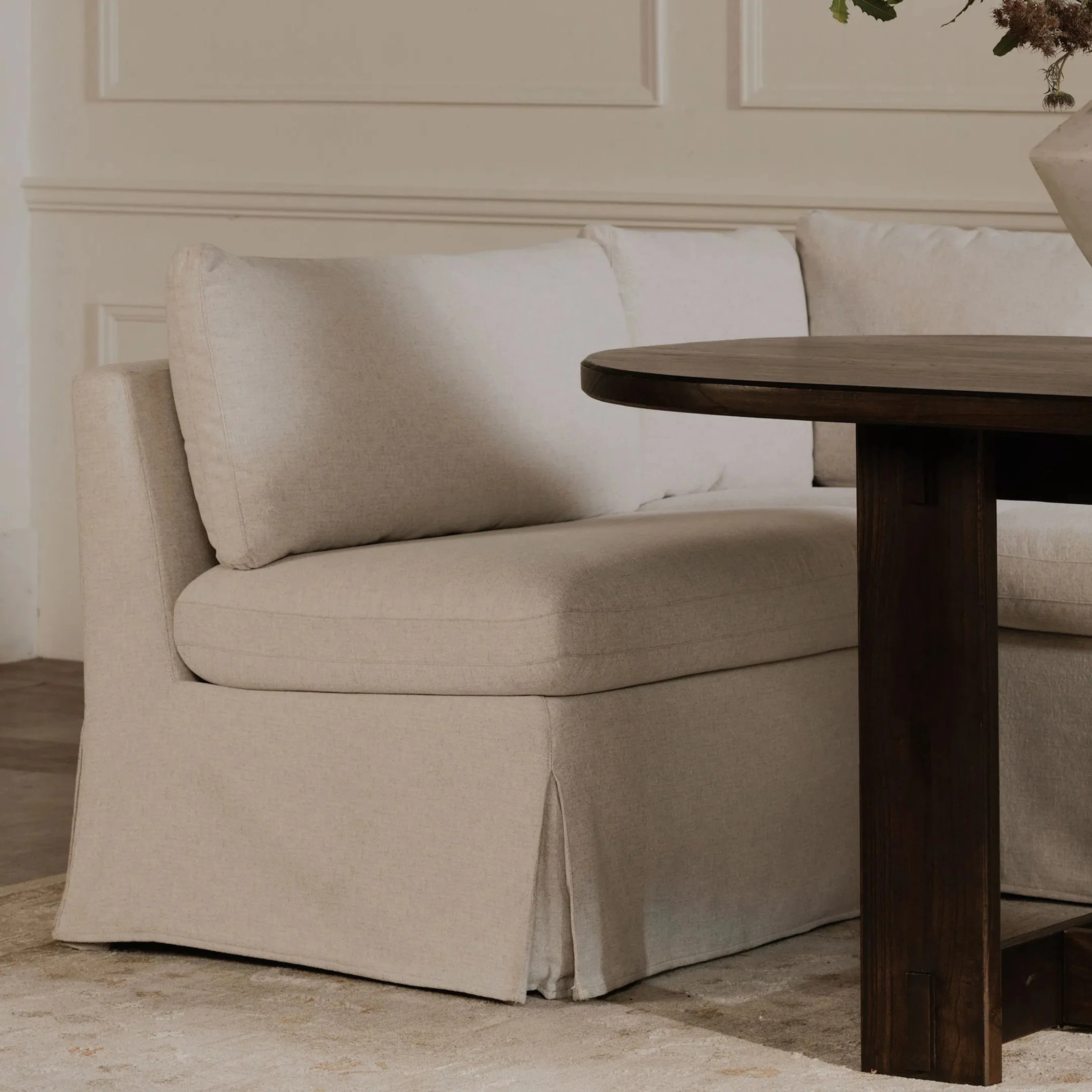 Fable Slipcover Dining Chair and Half - Image 7