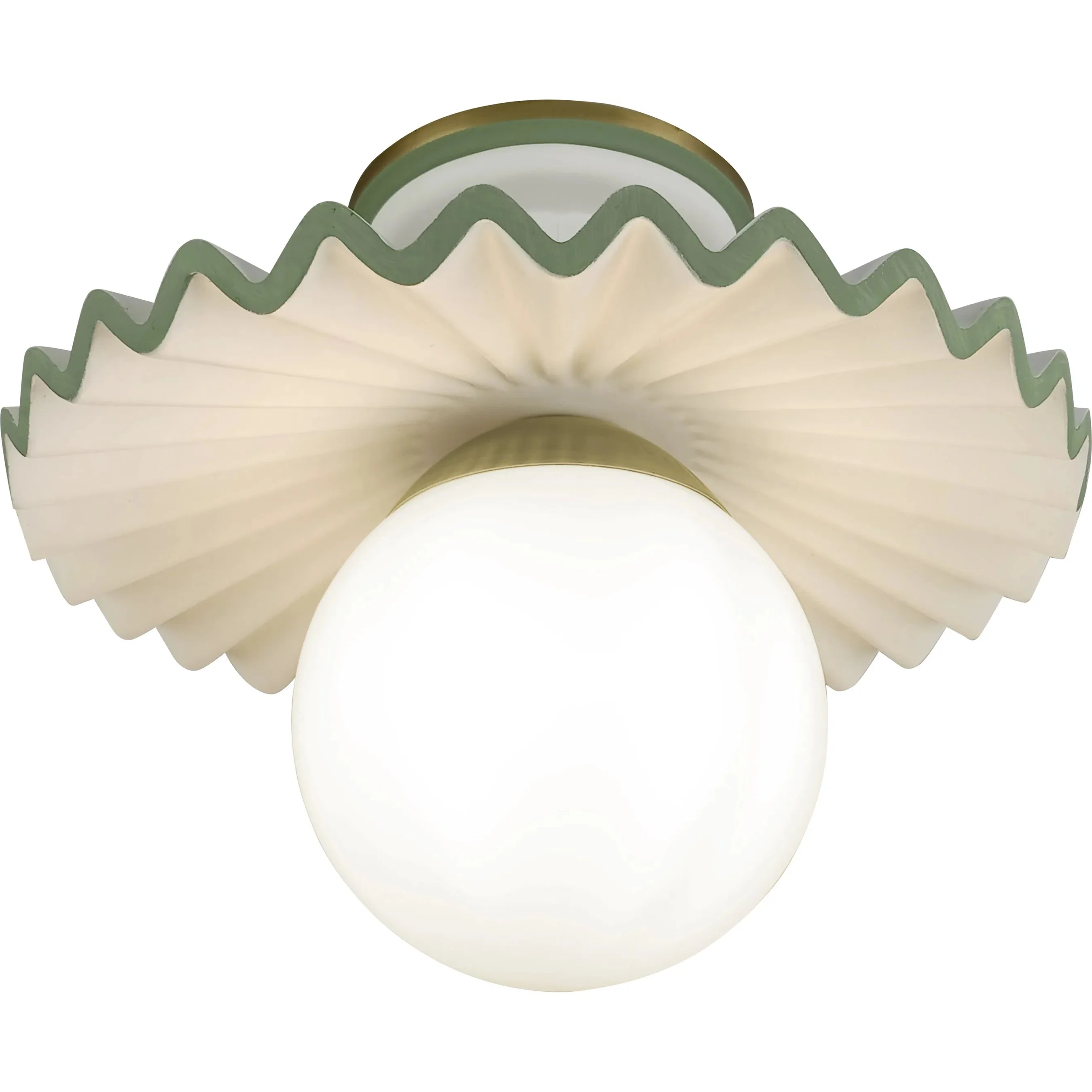 Fancy Ruffle Flushmount - Image 2