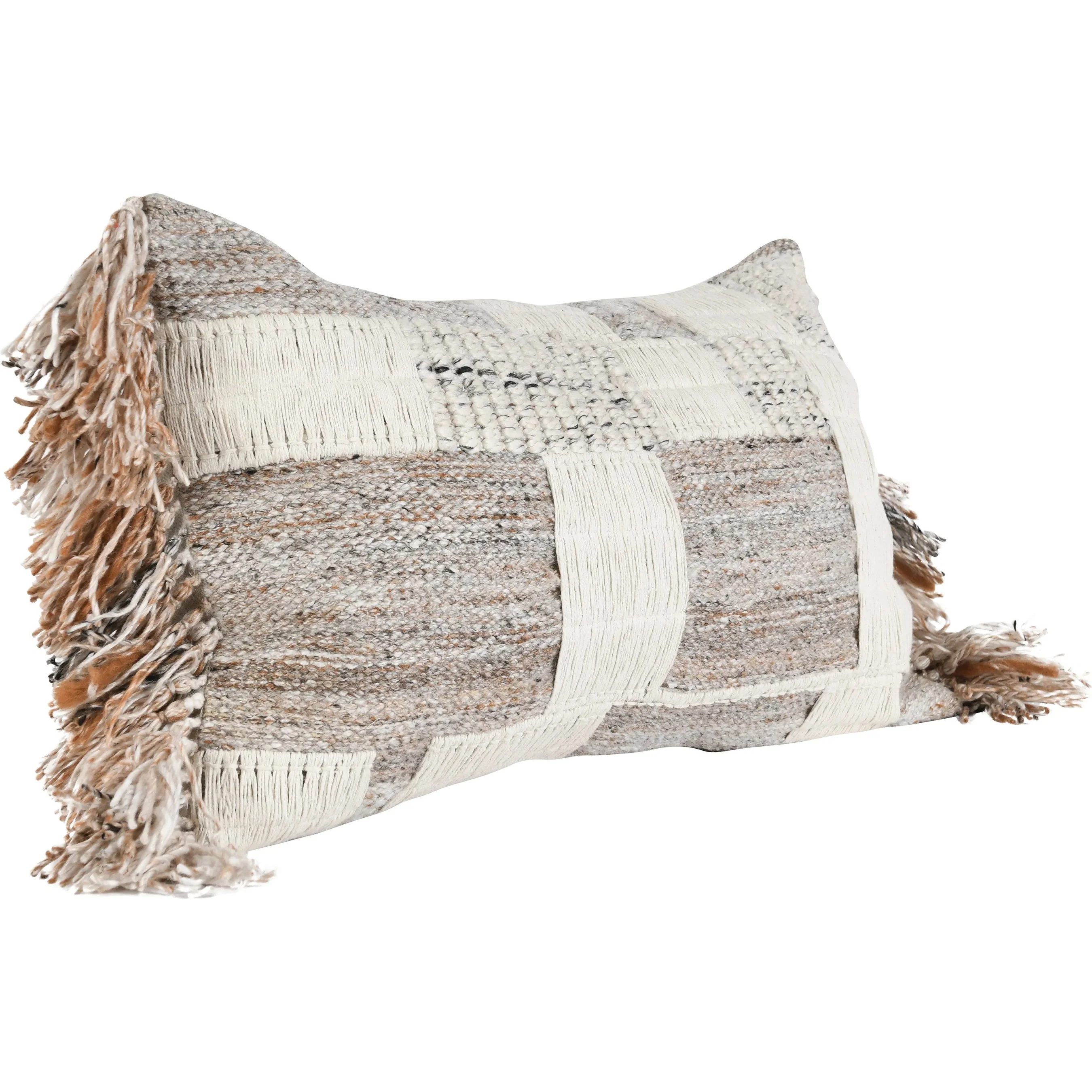 Farah Cotton Linen Blend Throw Pillow - Image 4