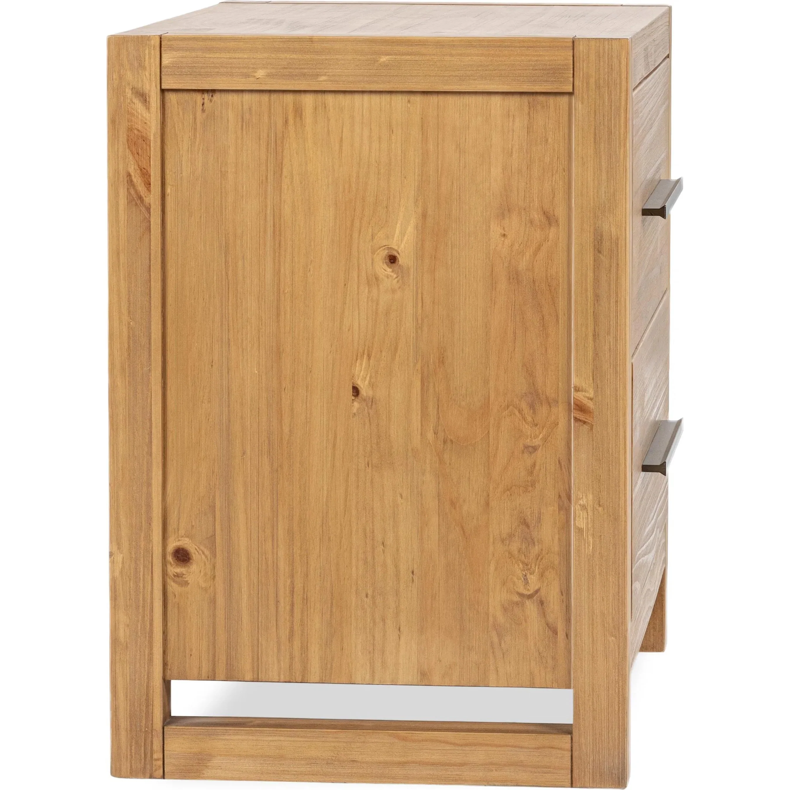 Fenmore Two-Drawer Pine Wood Nightstand - Image 7