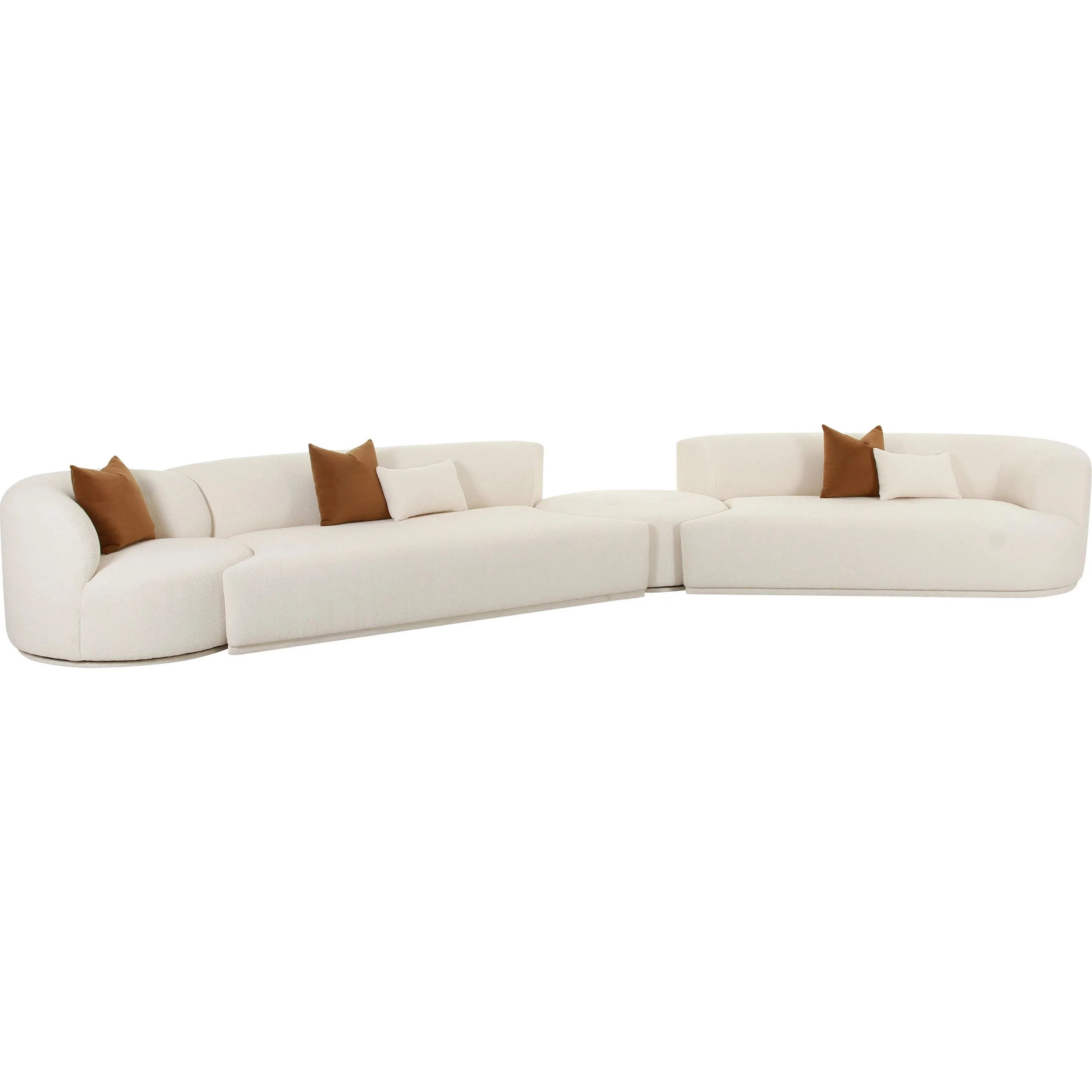 Fickle Boucle 4-Piece Modular Sectional - Image 6
