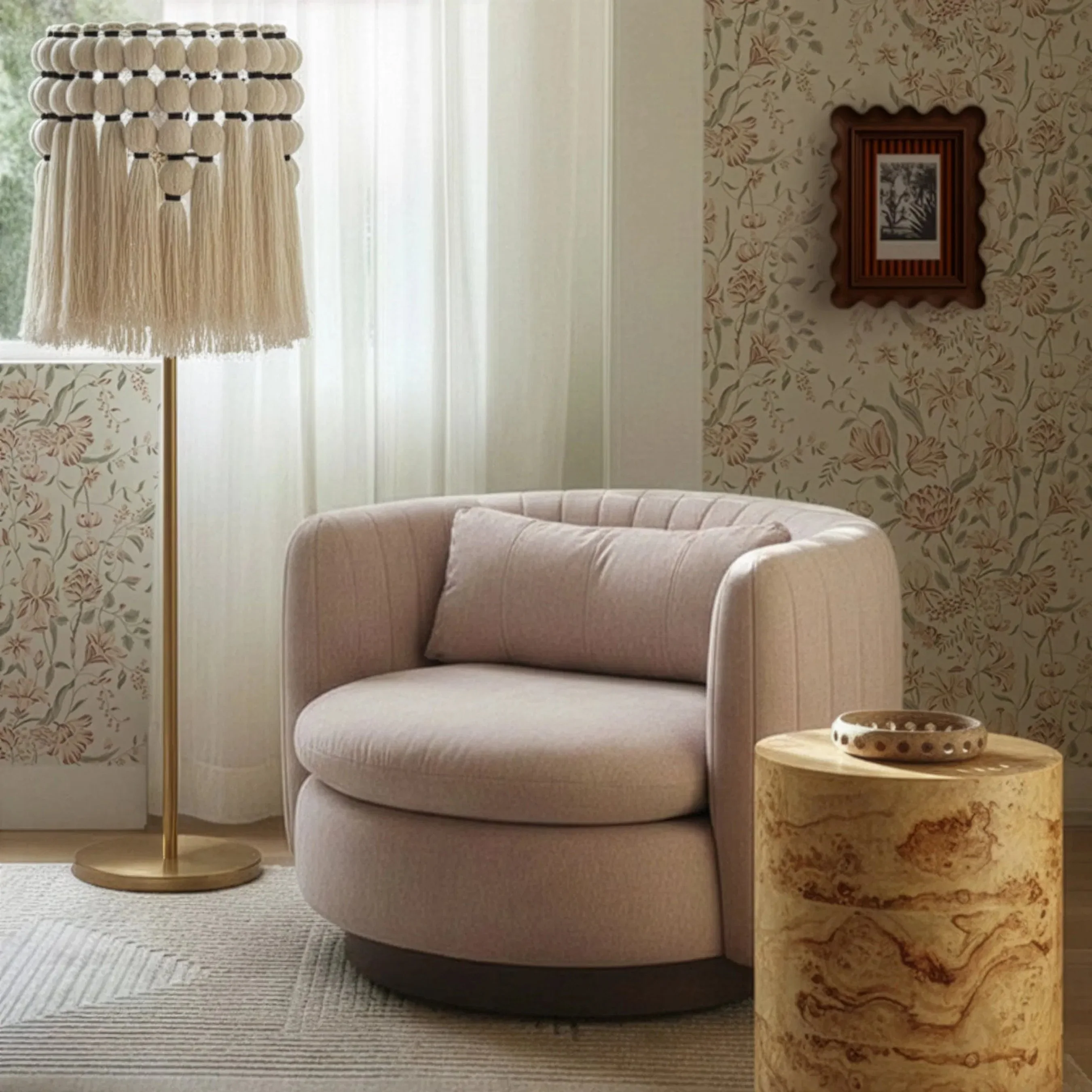 Fig Burl Drum Side Table - Image 7