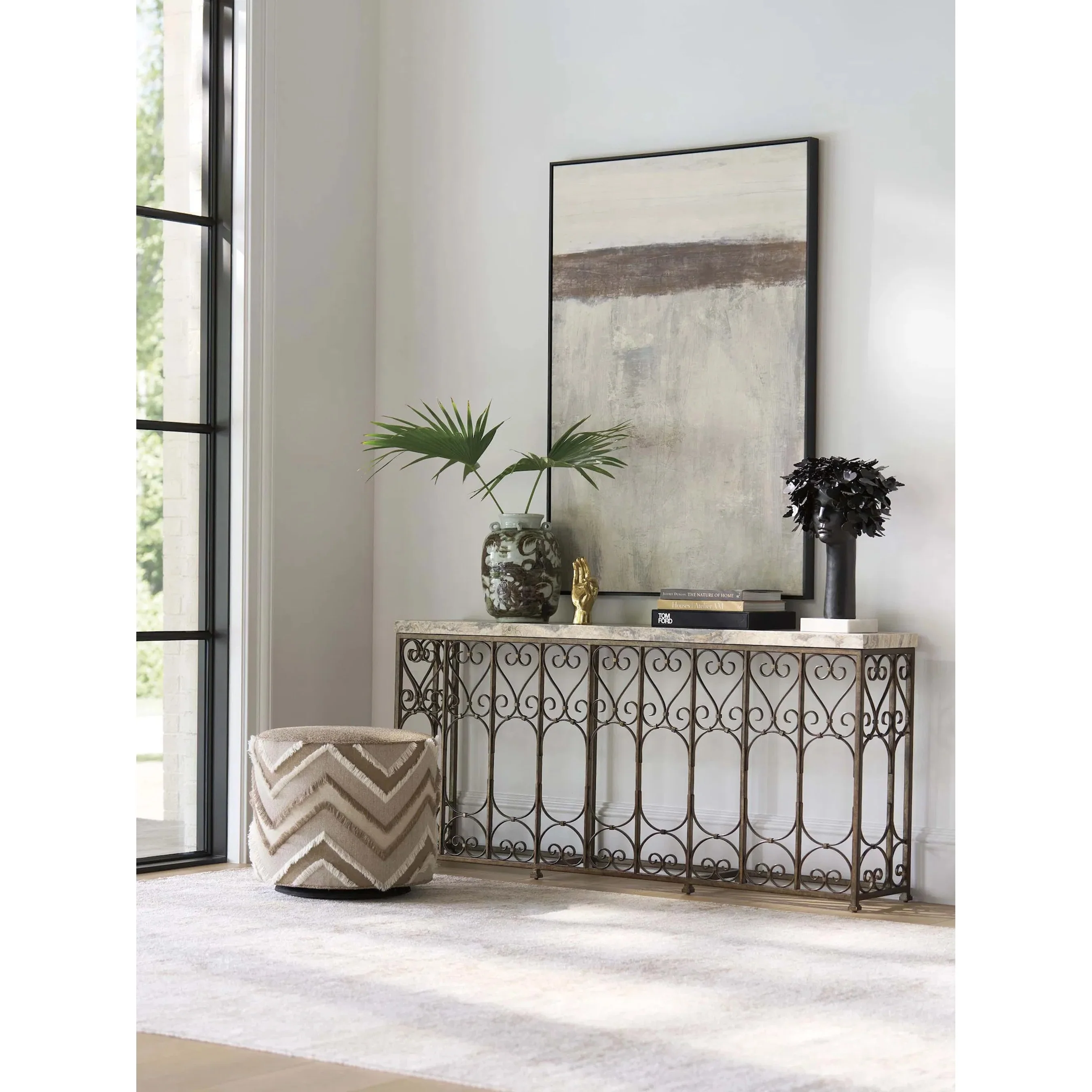 Fletcher Metal Console Table - Image 3
