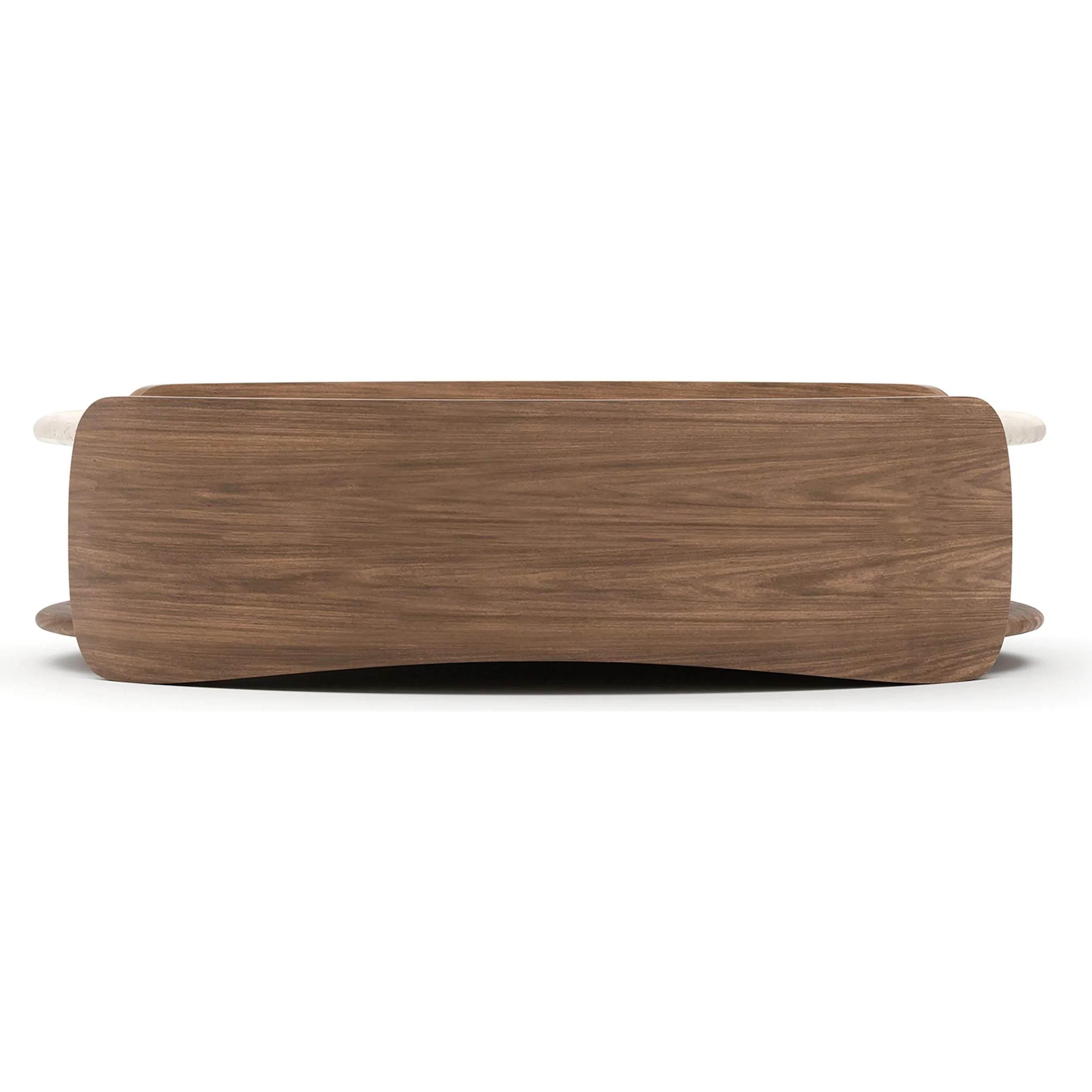 Fleur Open Cocktail Table with Wood Shelf - Image 3