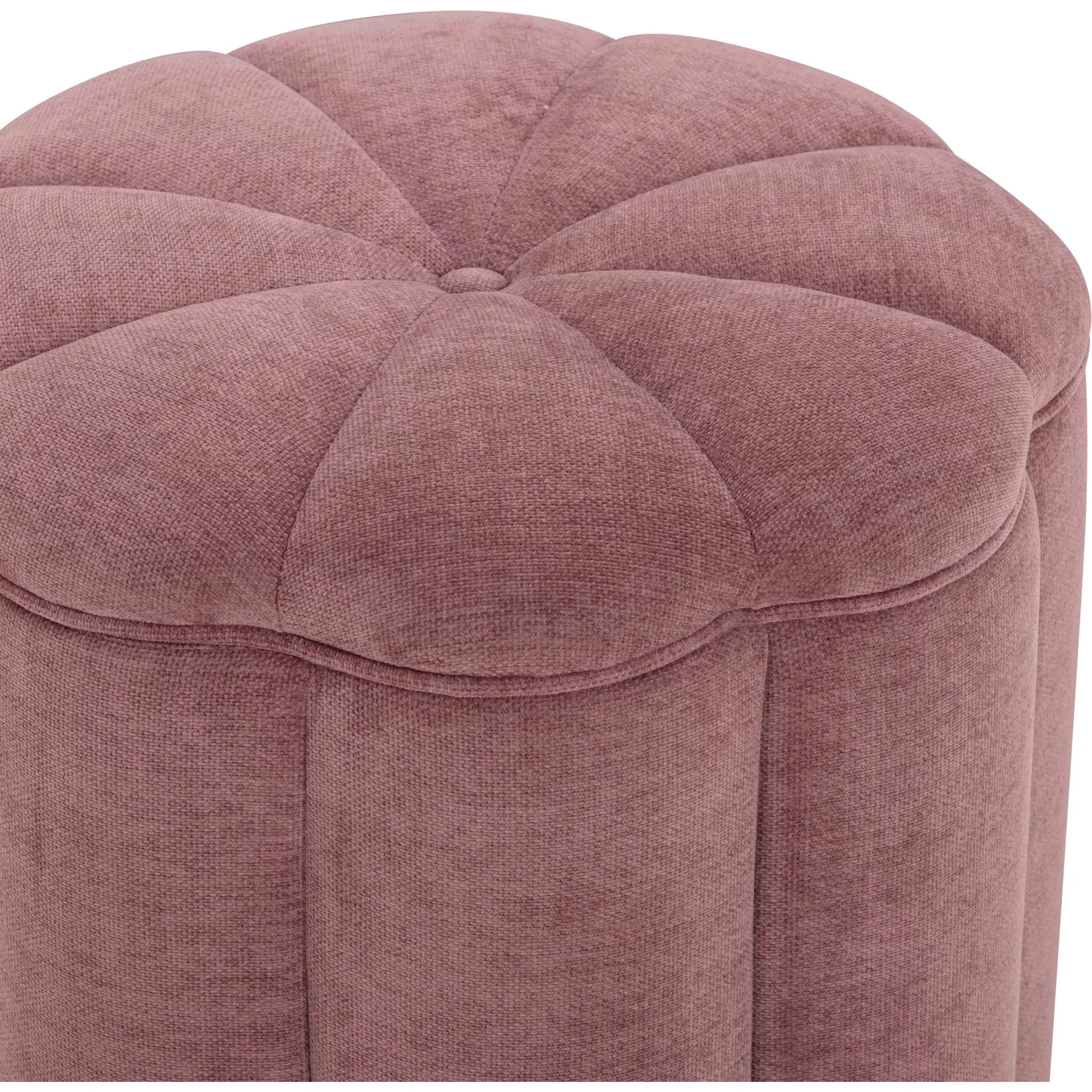 Fleur Textured Velvet Storage Ottoman - Image 10