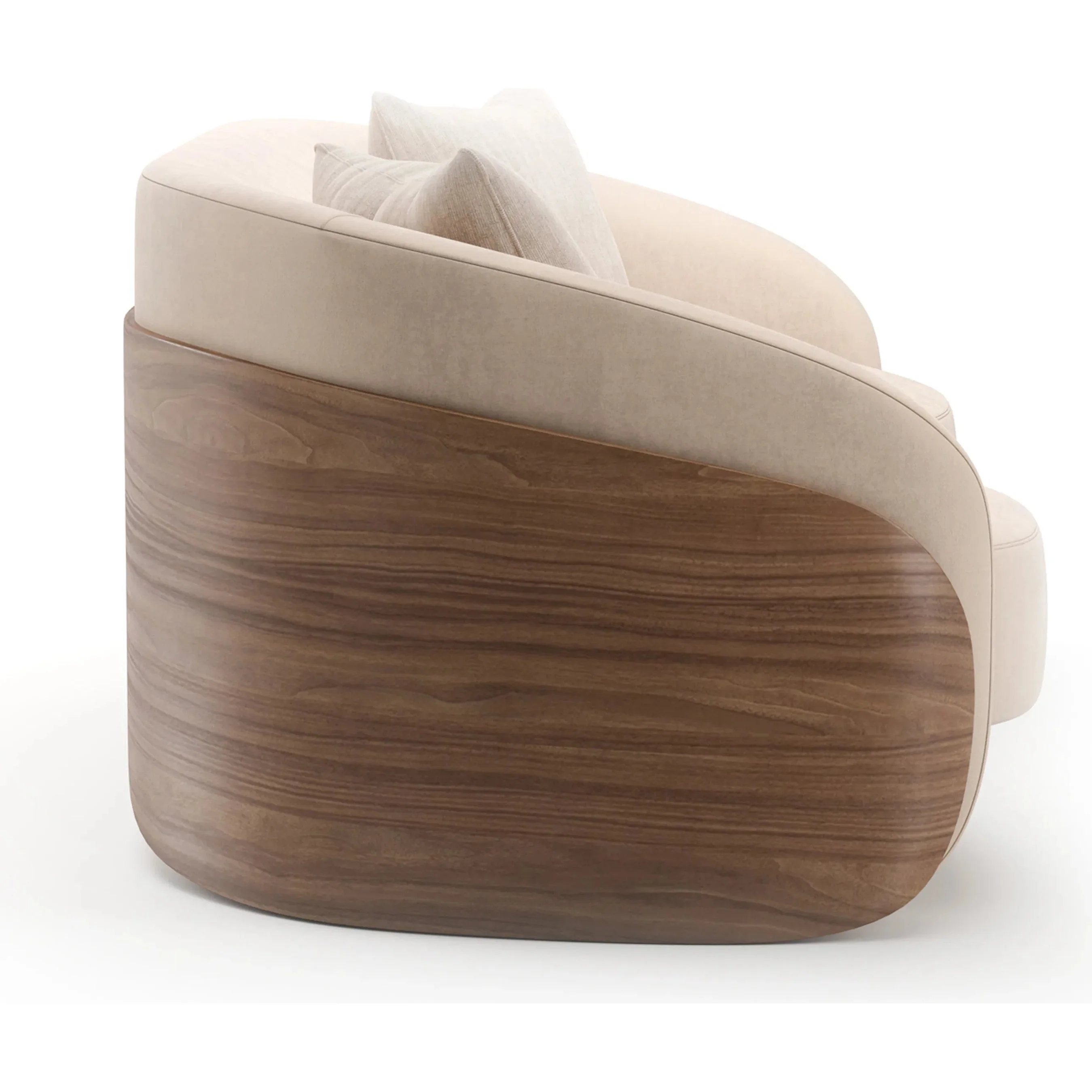 Fleur Wood Back Sofa - Image 3