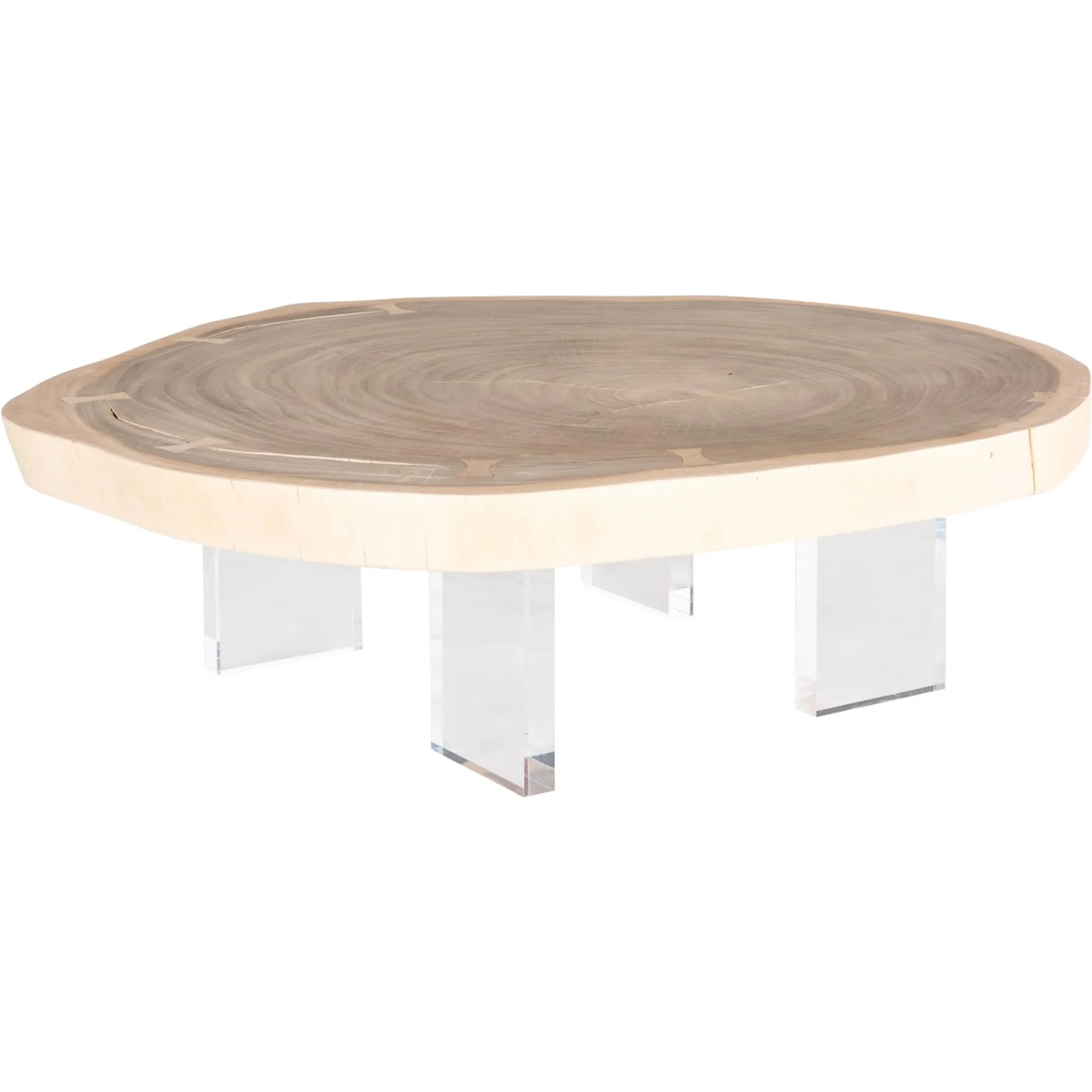 Floating Coffee Table with Acrylic Legs - Image 2